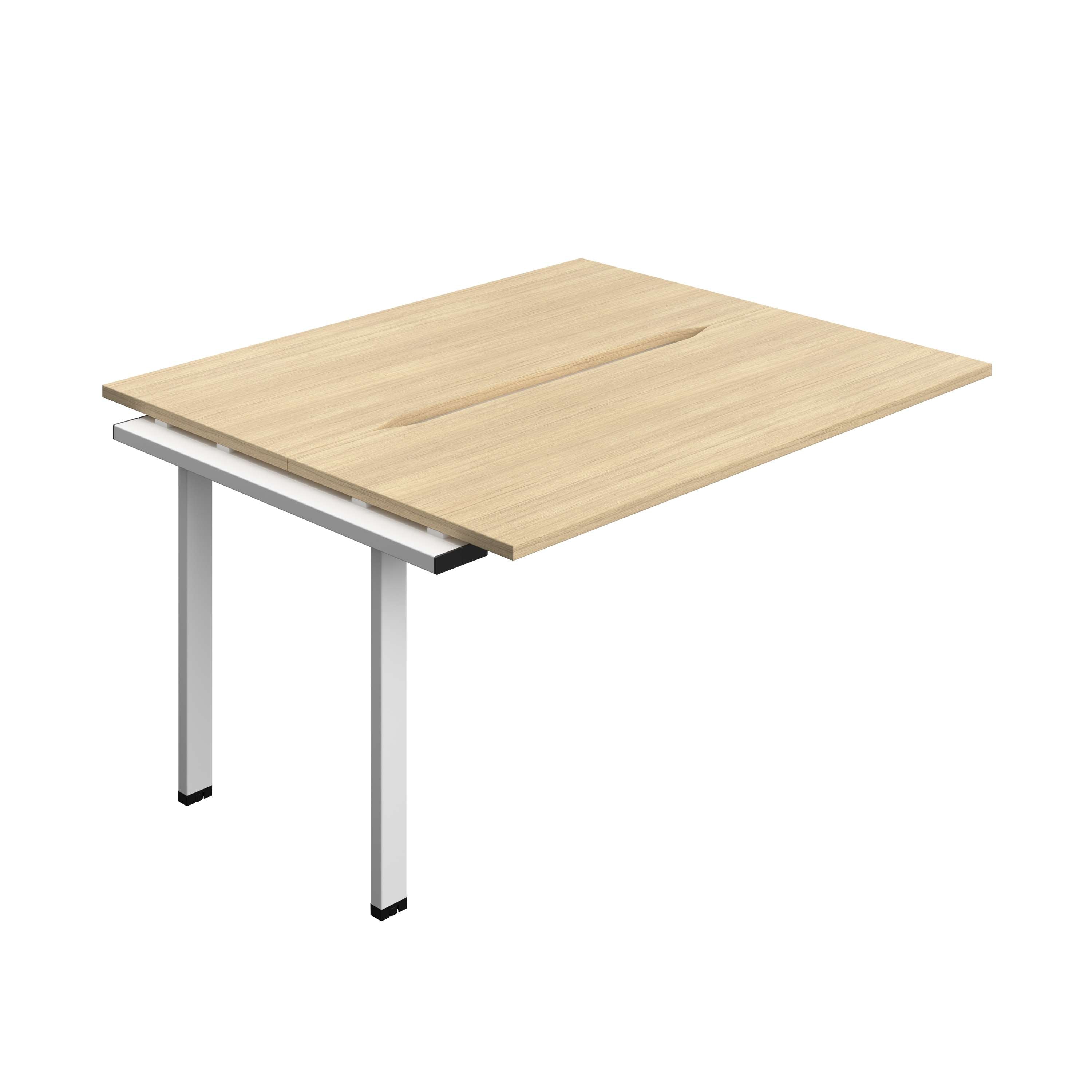 Synergy Bench Extension with Cut Out: 2 Person (FSC) : 1400 | 600 | Nova Oak/White