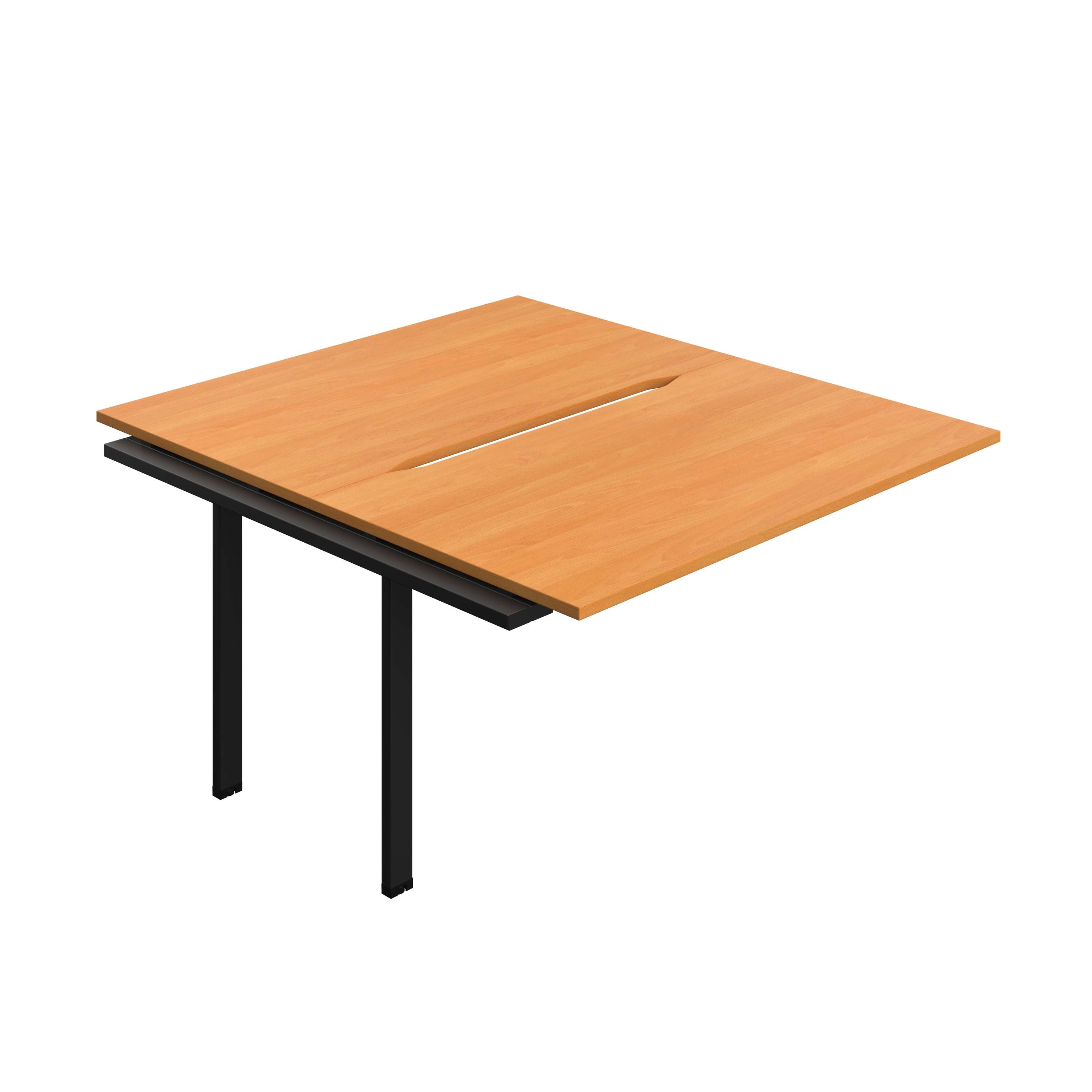 Synergy Bench Extension with Cut Out: 2 Person (FSC) : 1400 | 800 | Beech/Black