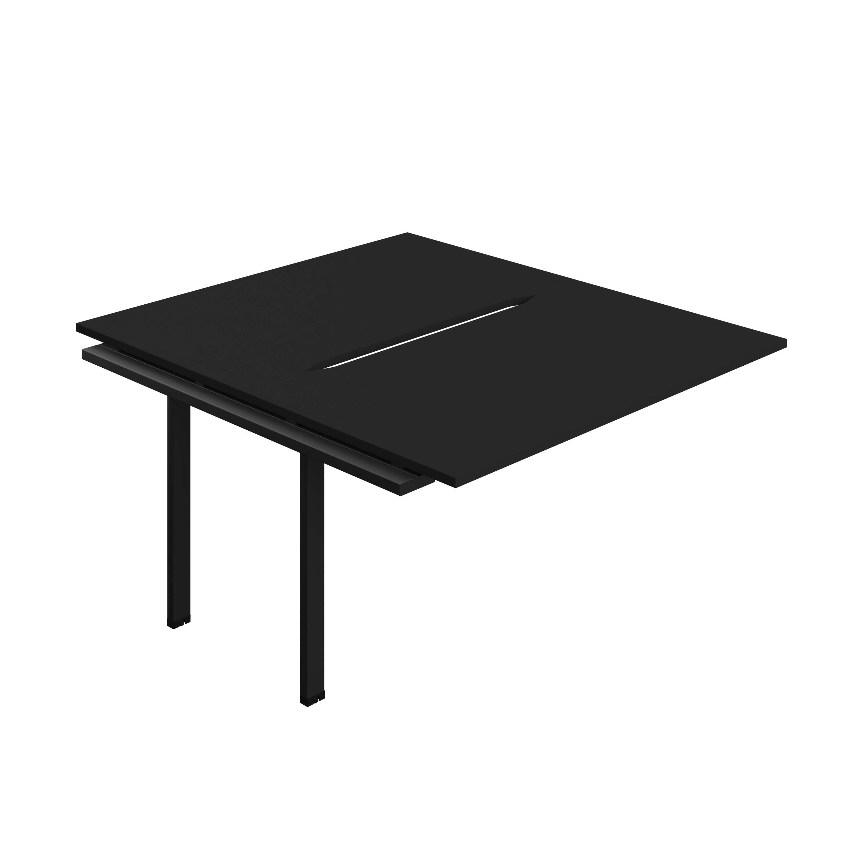 Synergy Bench Extension with Cut Out: 2 Person (FSC) : 1400 | 800 | Black/Black
