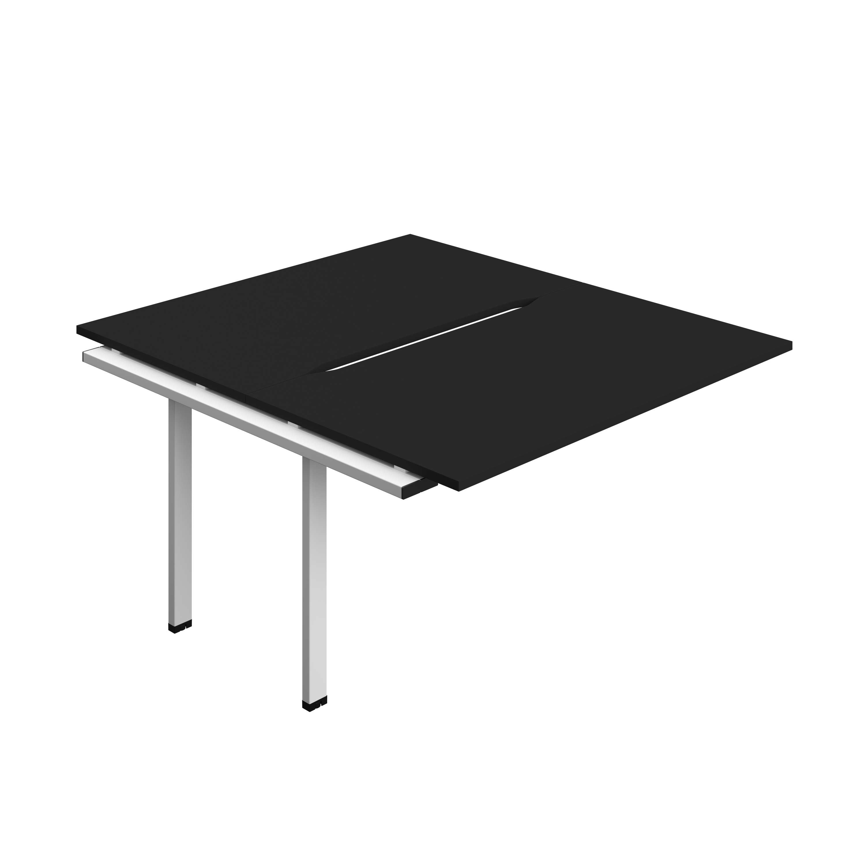 Synergy Bench Extension with Cut Out: 2 Person (FSC) : 1400 | 800 | Black/White