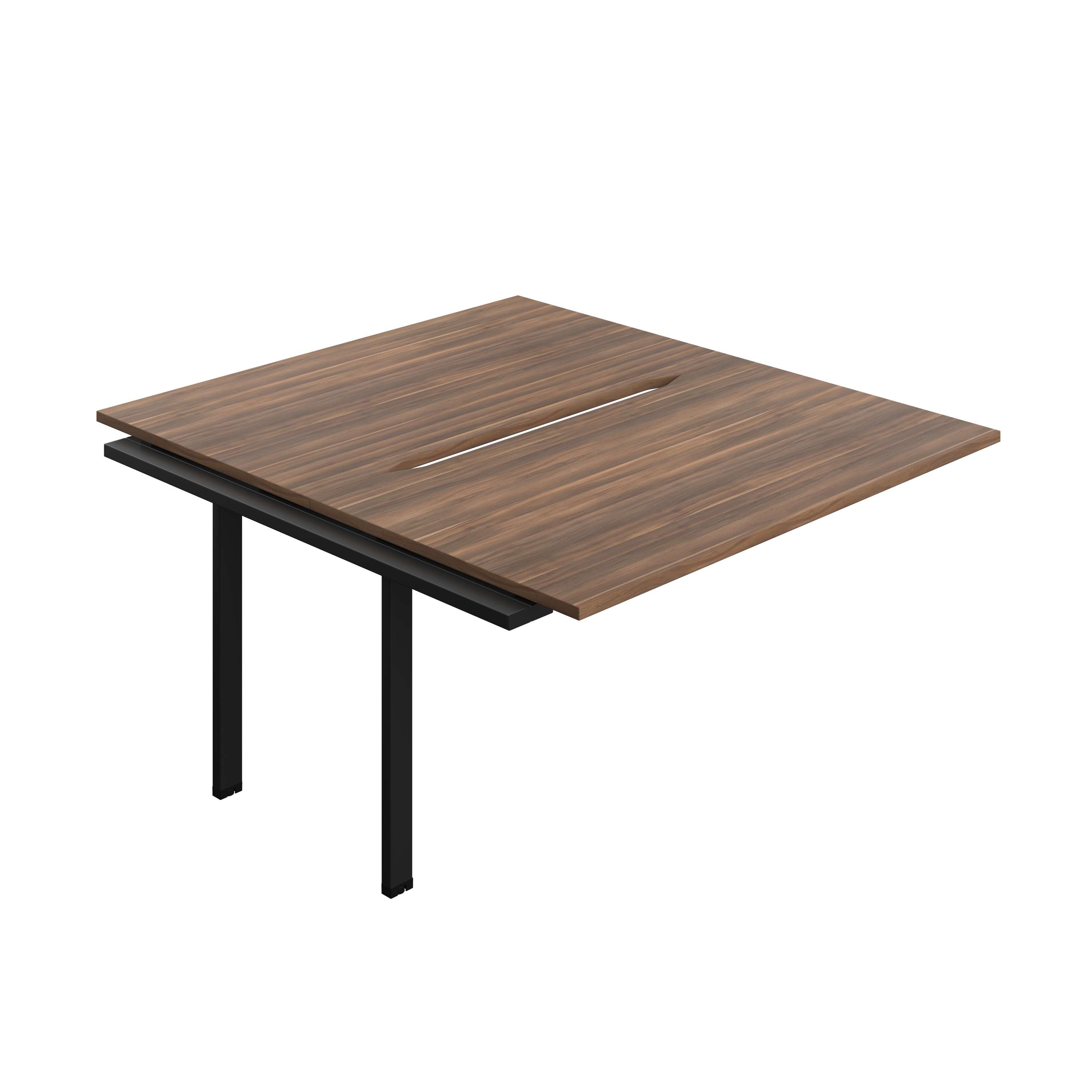 Synergy Bench Extension with Cut Out: 2 Person (FSC) : 1400 | 800 | Dark Walnut/Black