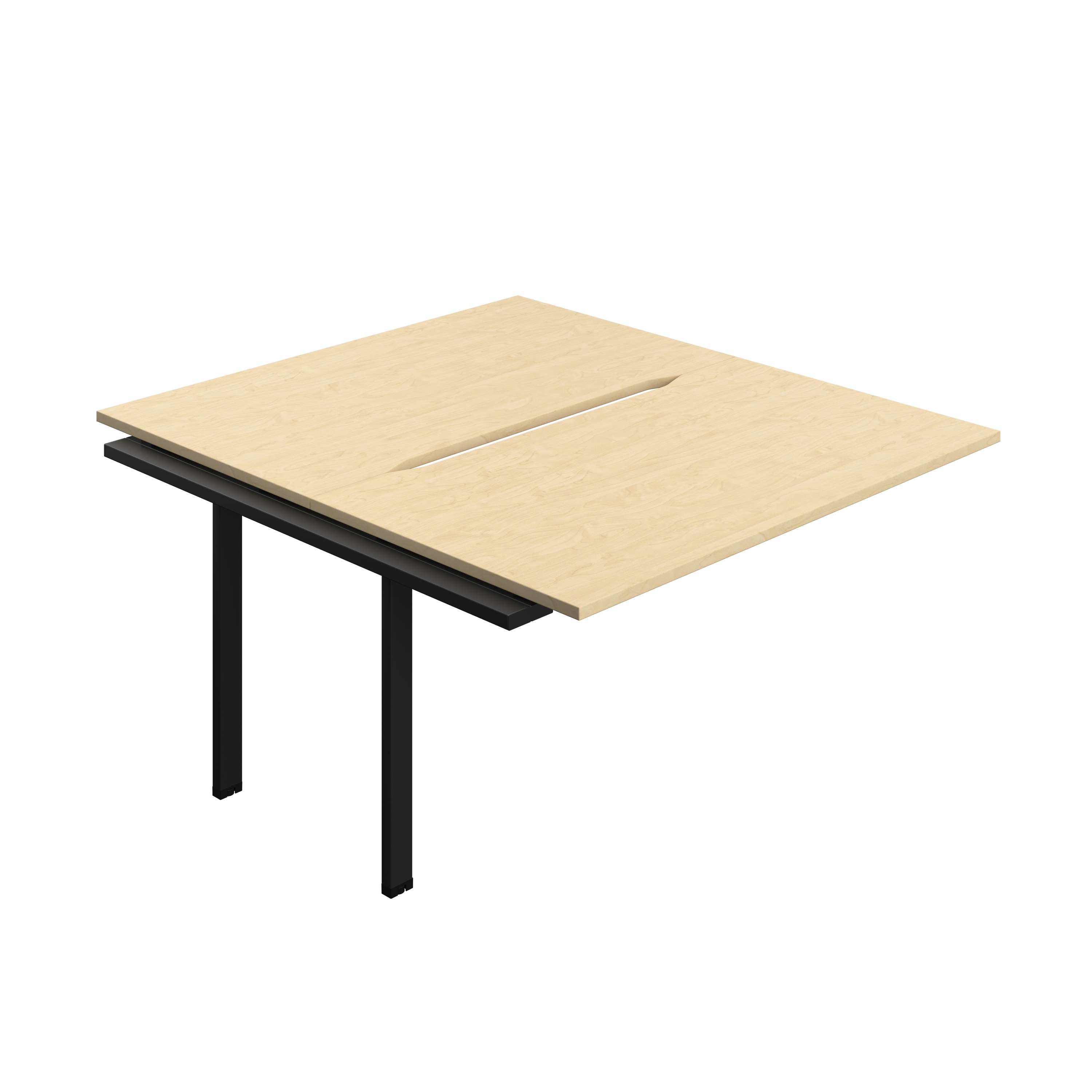 Synergy Bench Extension with Cut Out: 2 Person (FSC) : 1400 | 800 | Maple/Black