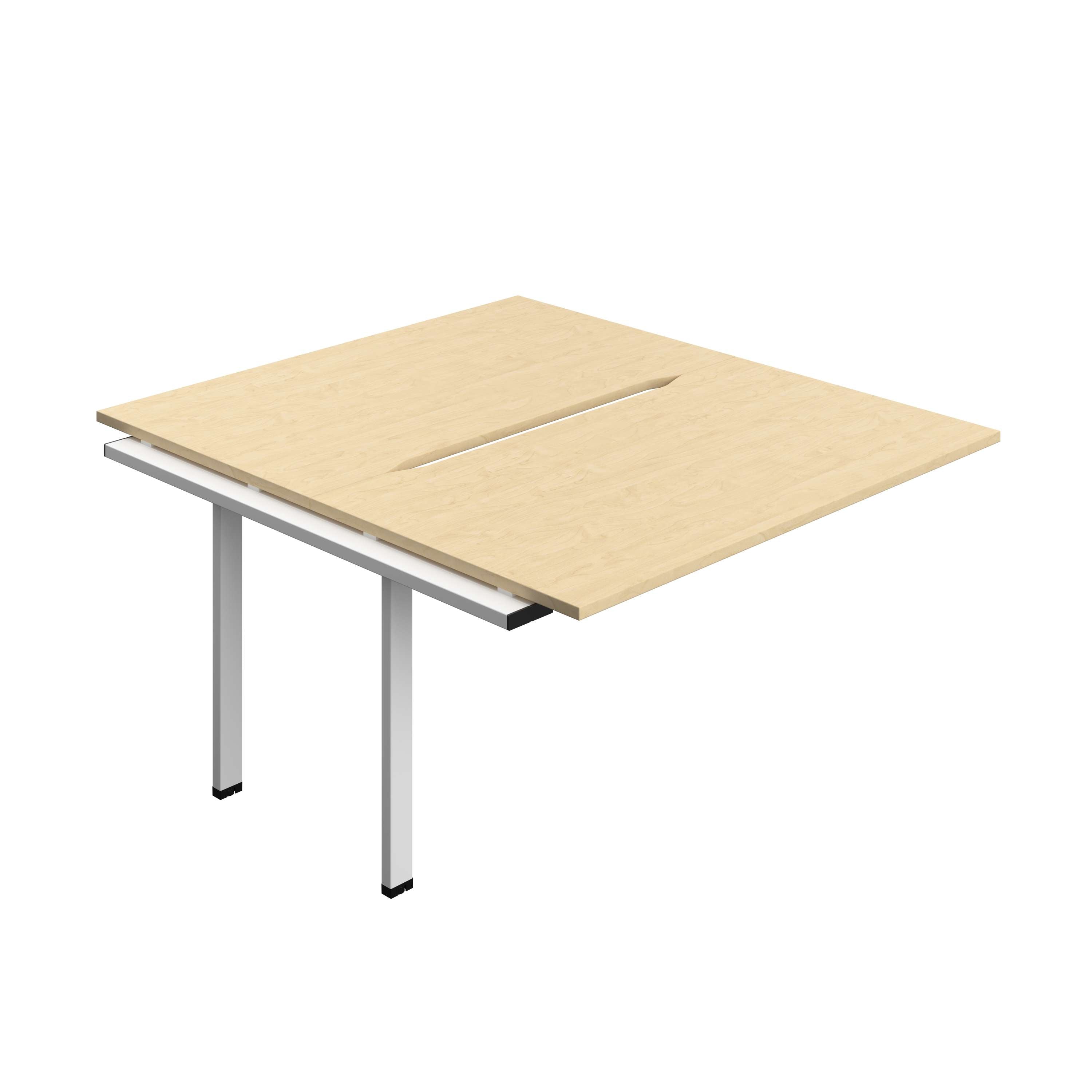 Synergy Bench Extension with Cut Out: 2 Person (FSC) : 1400 | 800 | Maple/White