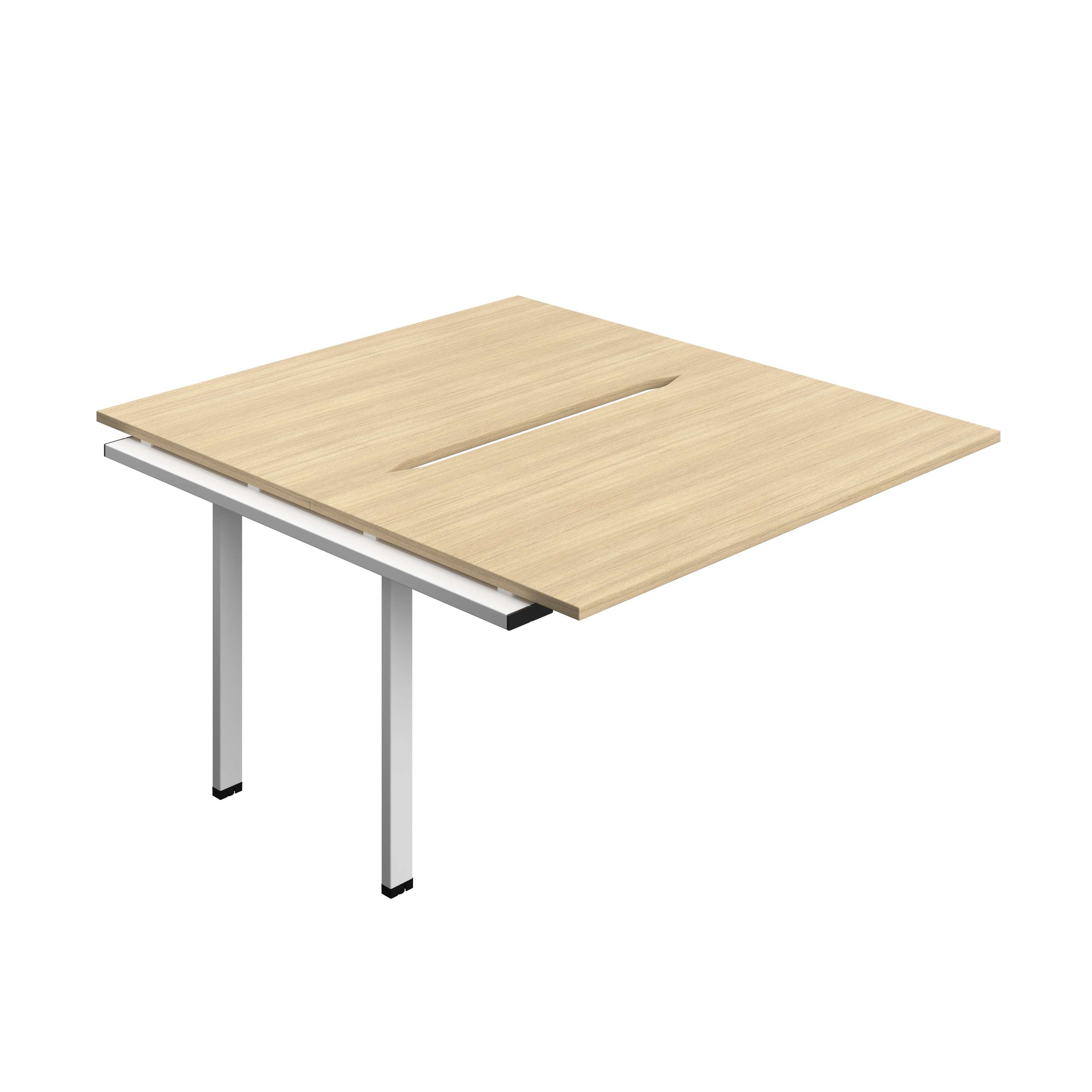 Synergy Bench Extension with Cut Out: 2 Person (FSC) : 1400 | 800 | Nova Oak/White