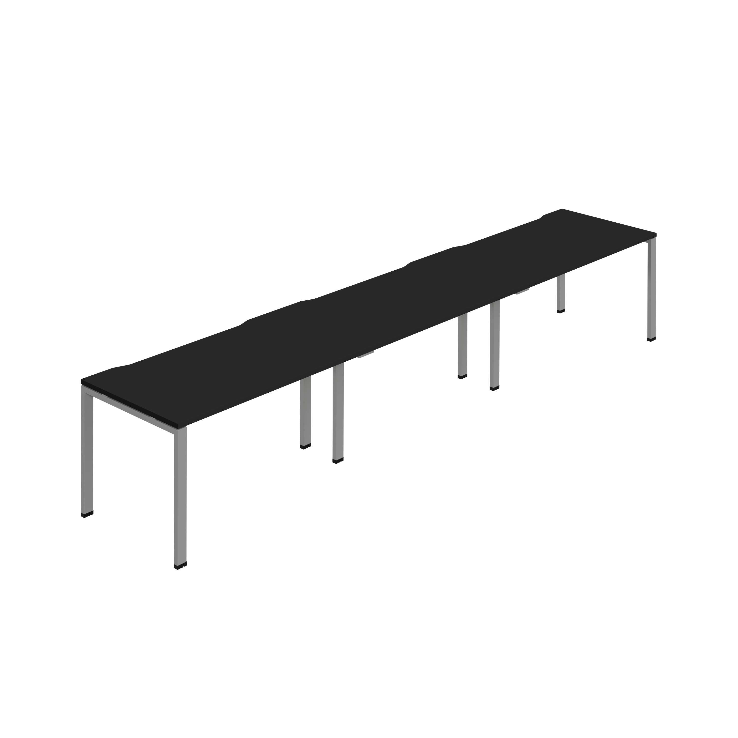 Synergy 3SP Bench Desk|1400X800mm|GoalPost|Black/Silver