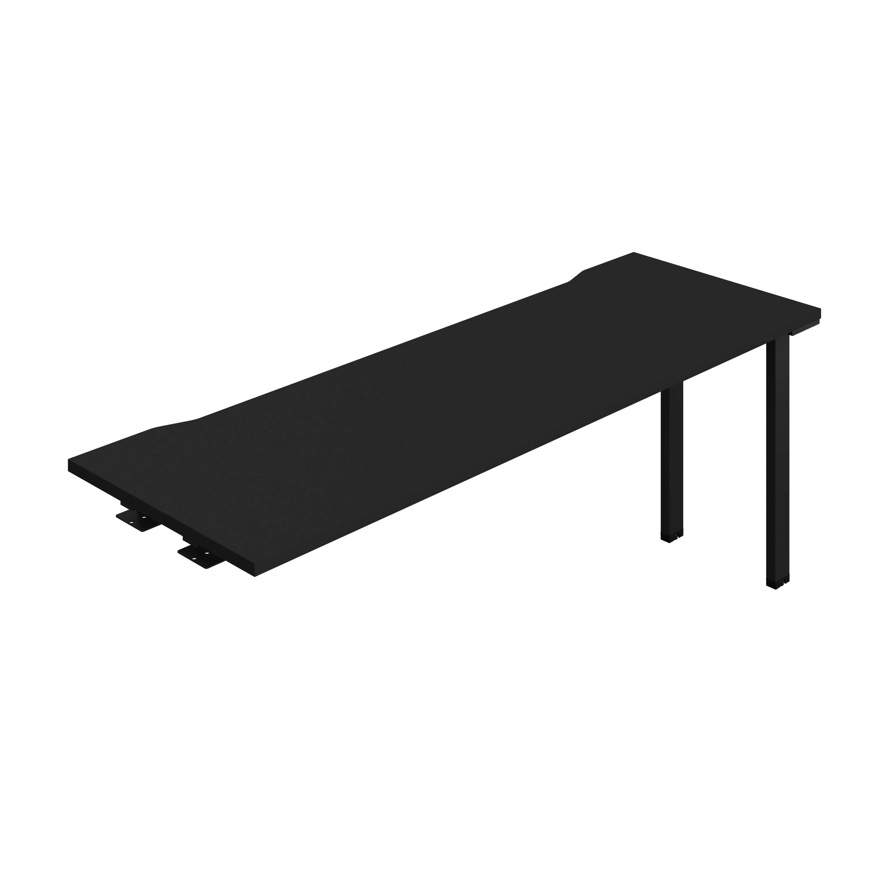 Synergy Bench Extension with Cut Out: 1 Person (FSC) : 1800 | 600 | Black/Black