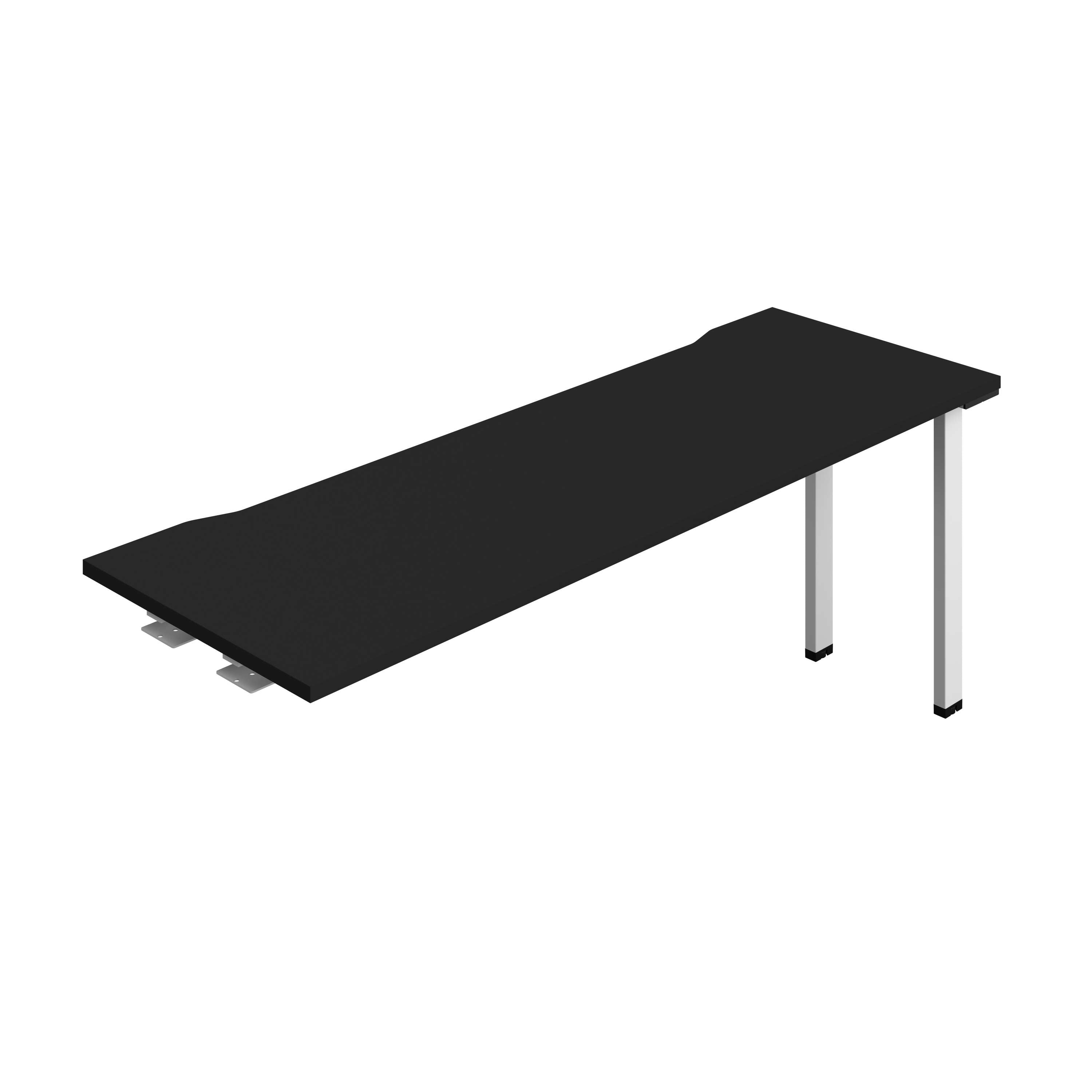 Synergy Bench Extension with Cut Out: 1 Person (FSC) : 1800 | 600 | Black/White