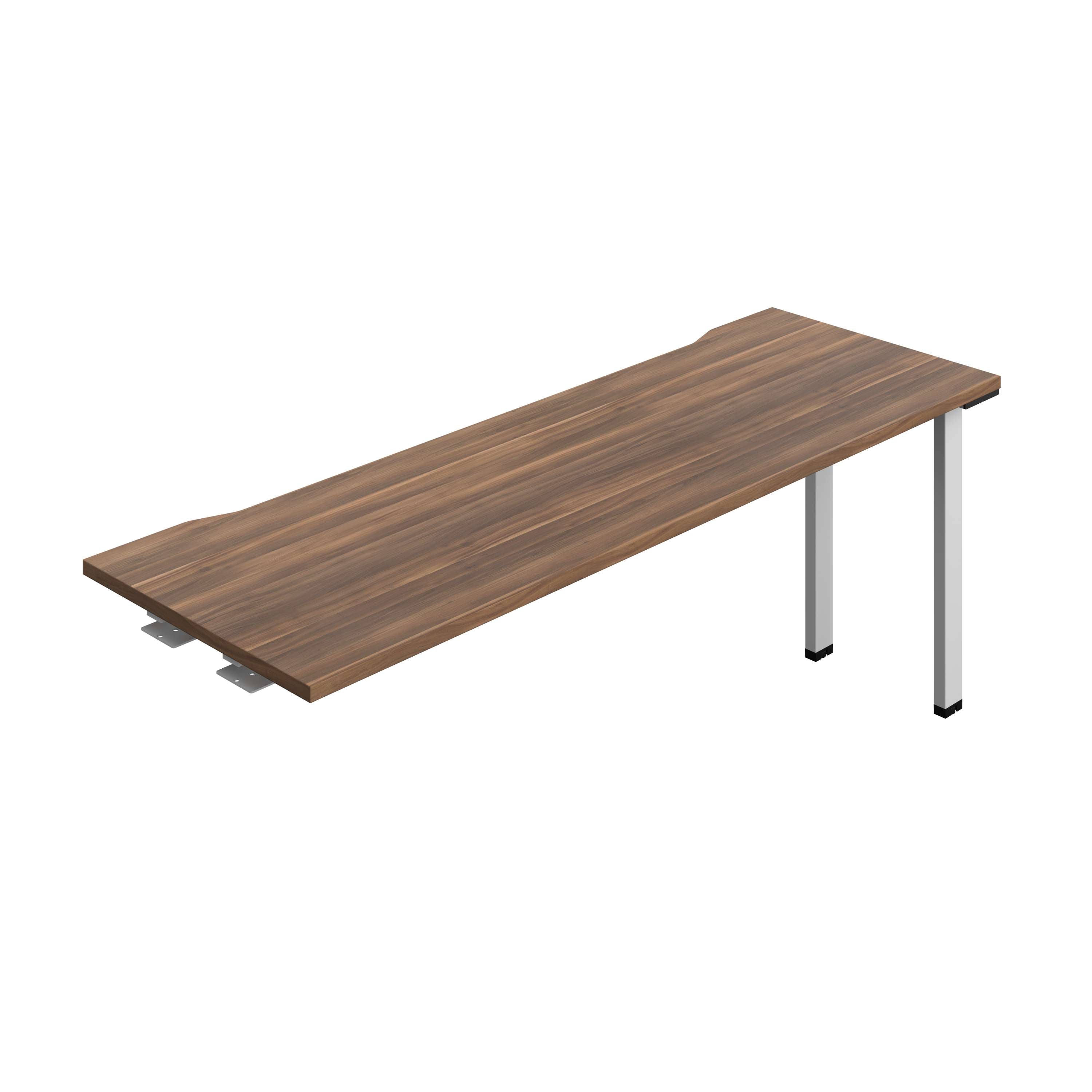 Synergy Bench Extension with Cut Out: 1 Person (FSC) : 1800 | 600 | Dark Walnut/Silver