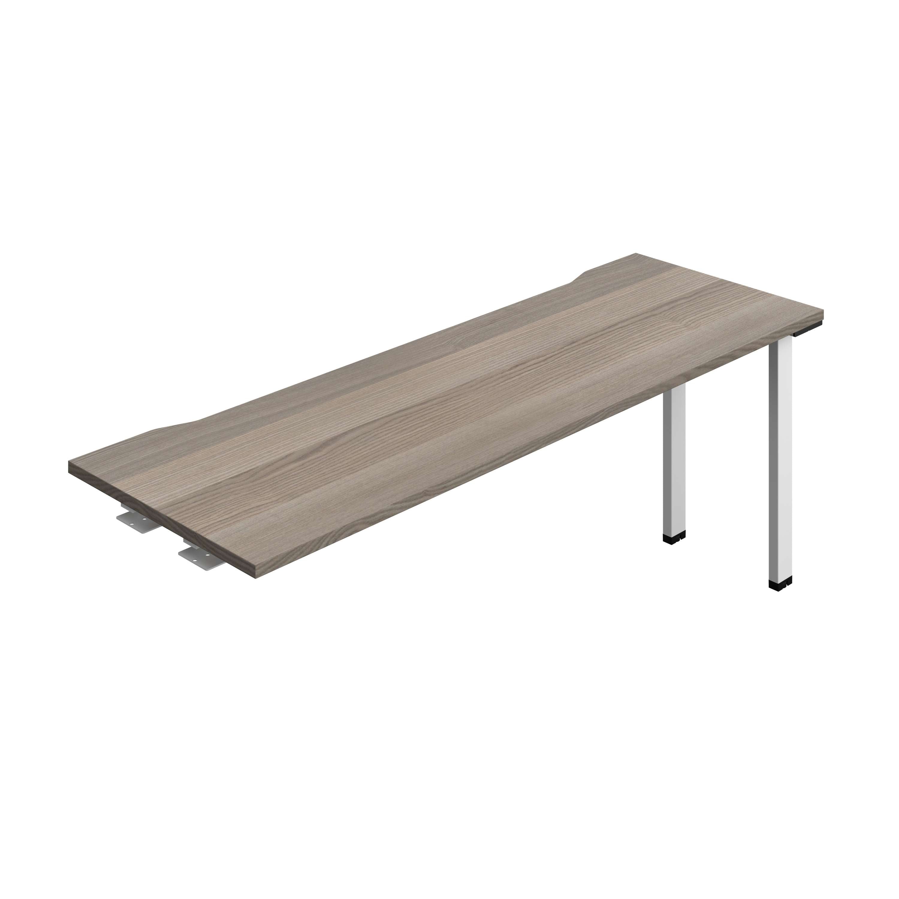Synergy Bench Extension with Cut Out: 1 Person (FSC) : 1800 | 600 | Grey Oak/White