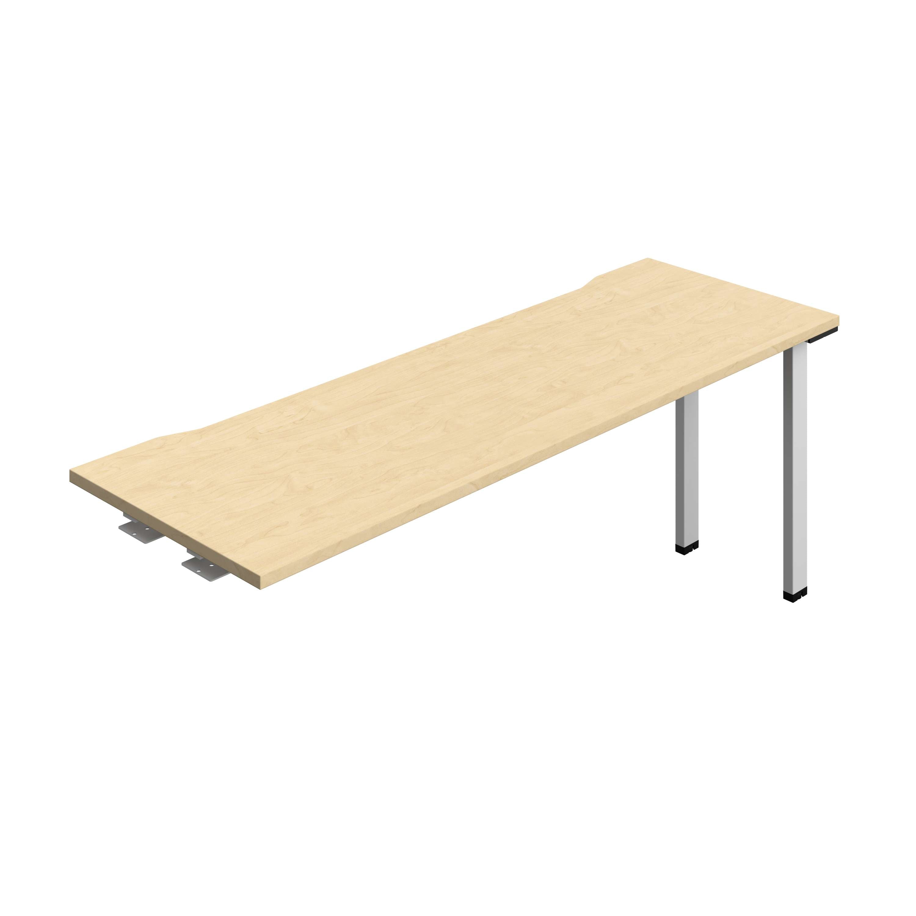 Synergy Bench Extension with Cut Out: 1 Person (FSC) : 1800 | 600 | Maple/Silver