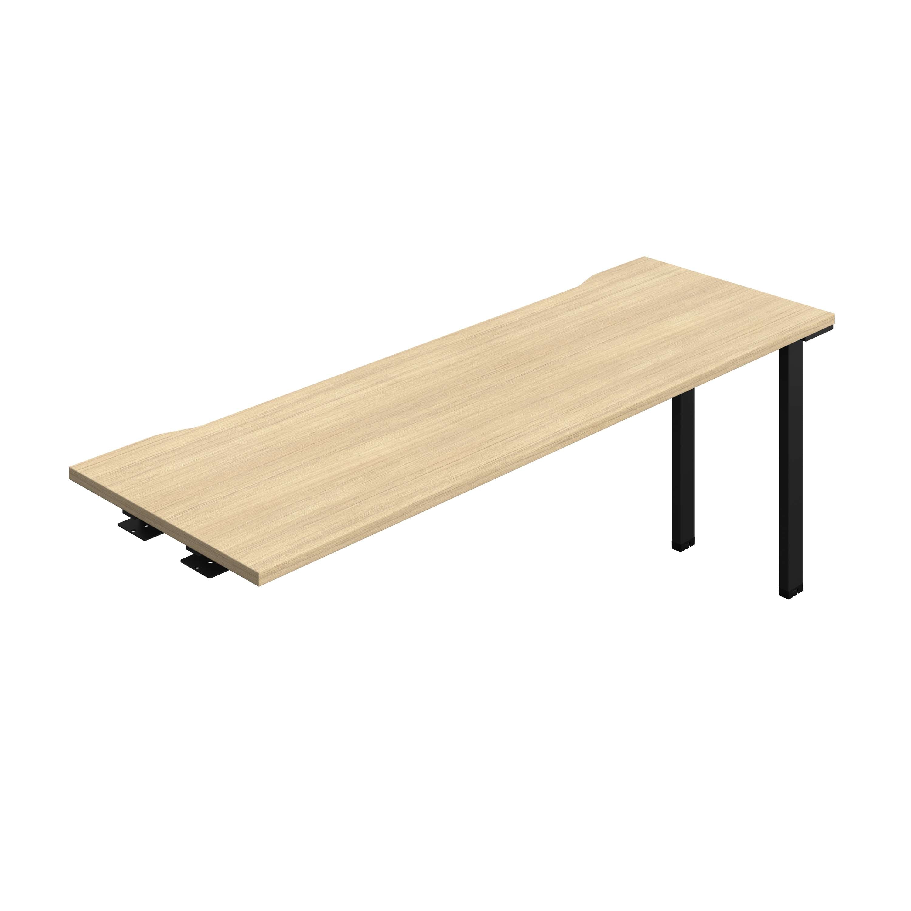 Synergy Bench Extension with Cut Out: 1 Person (FSC) : 1800 | 600 | Nova Oak/Black