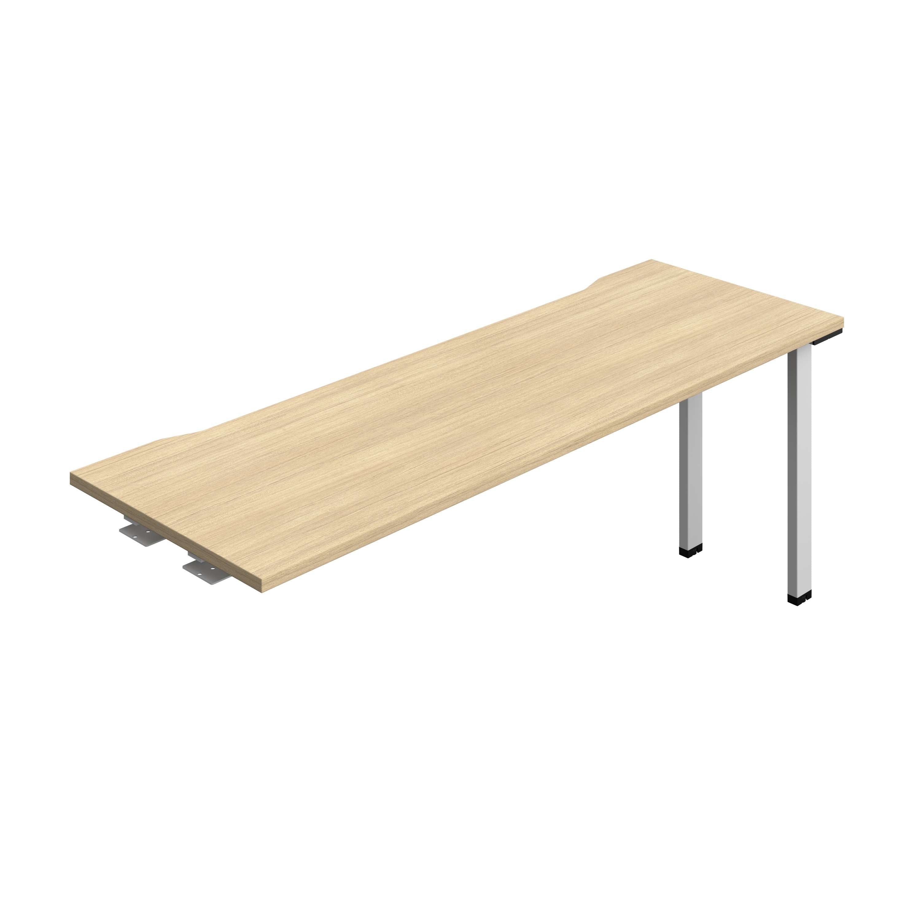 Synergy Bench Extension with Cut Out: 1 Person (FSC) : 1800 | 600 | Nova Oak/Silver