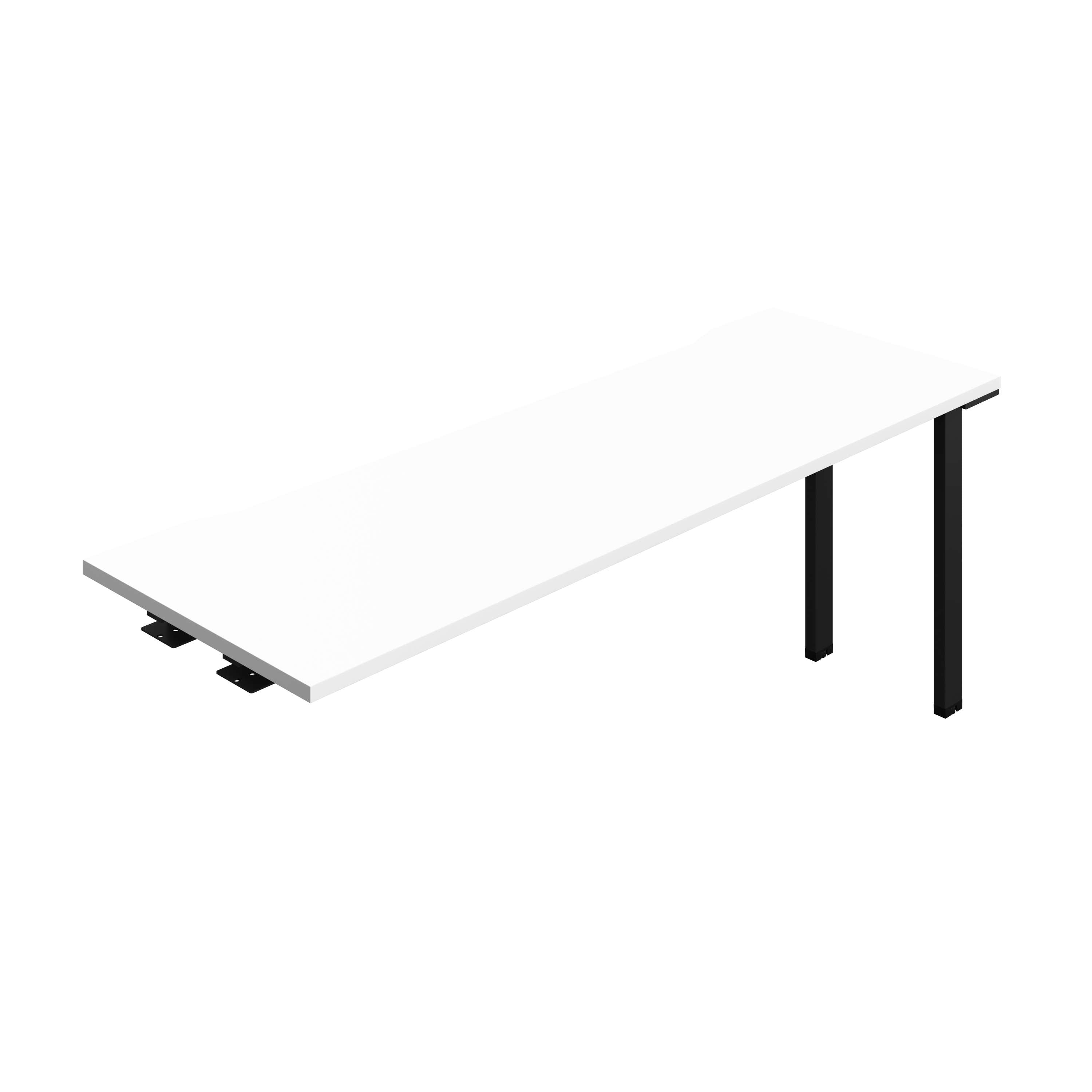 Synergy Bench Extension with Cut Out: 1 Person (FSC) : 1800 | 600 | White/Black