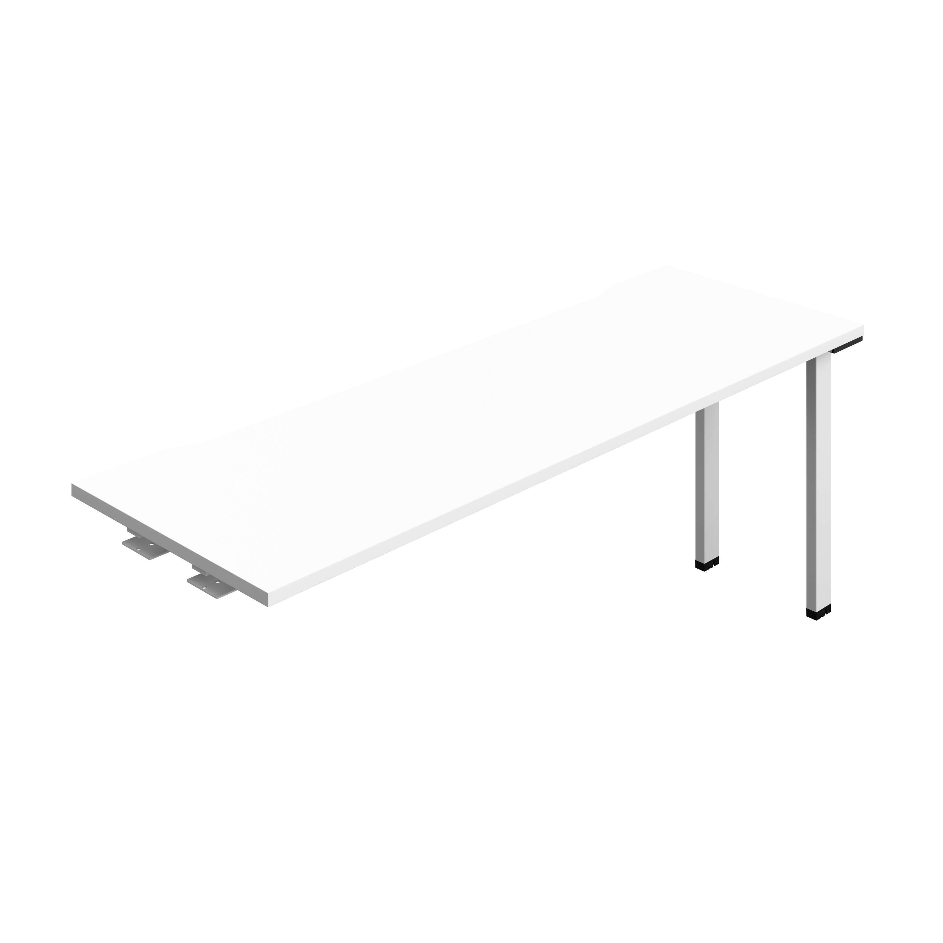 Synergy Bench Extension with Cut Out: 1 Person (FSC) : 1800 | 600 | White/White