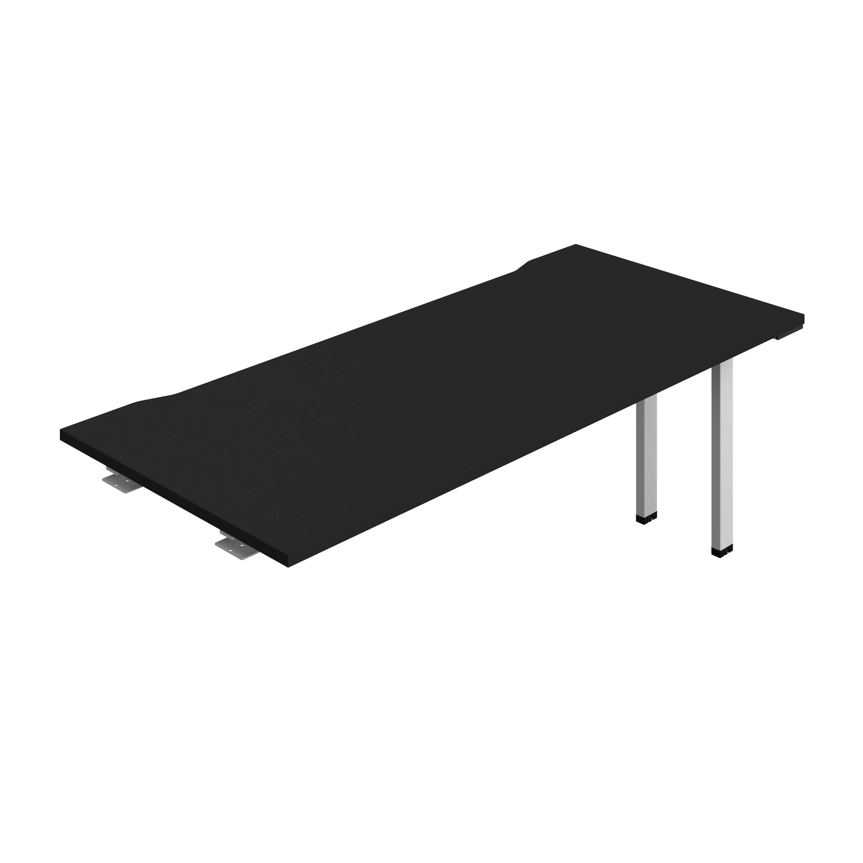 Synergy Bench Extension with Cut Out: 1 Person (FSC) : 1800 | 800 | Black/Silver