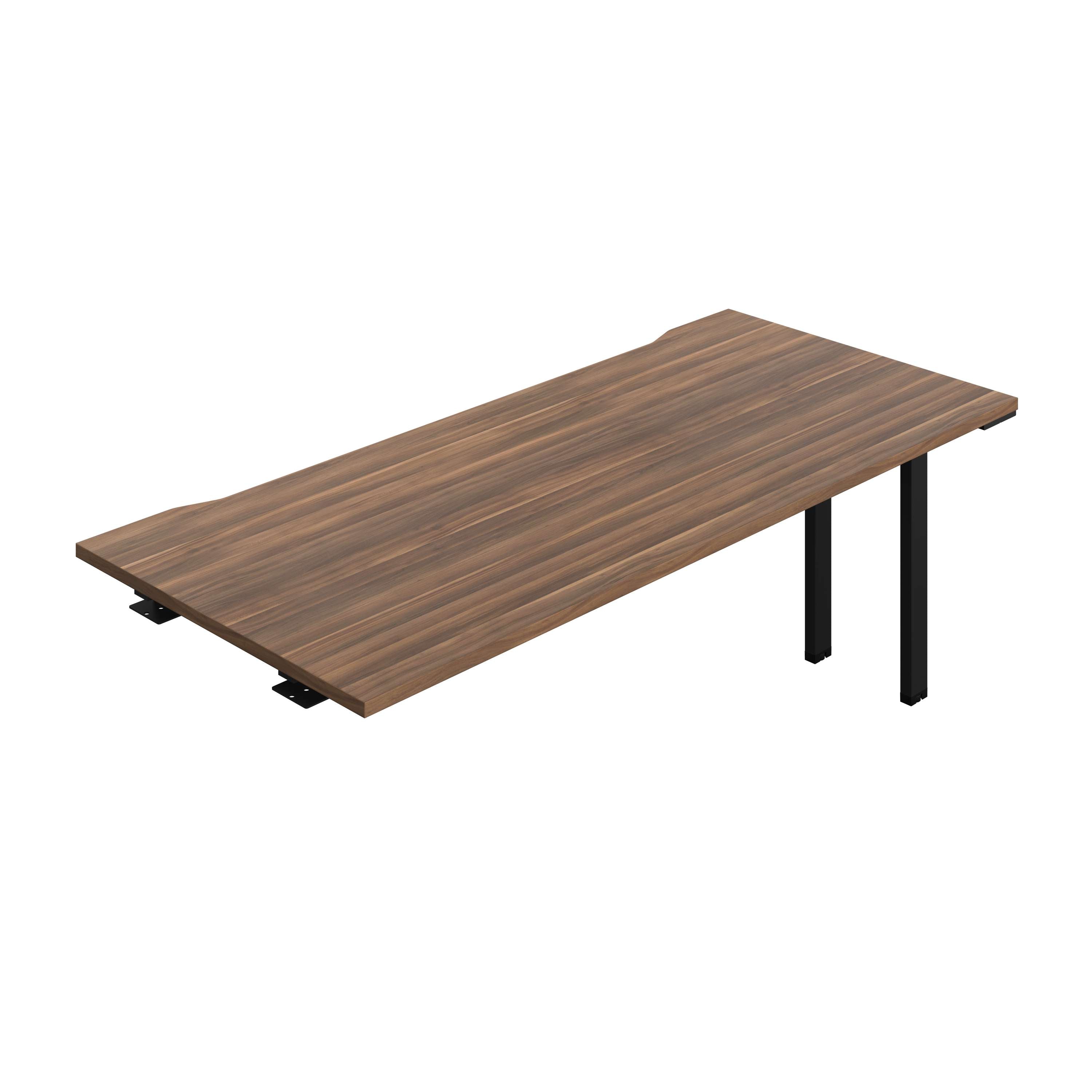 Synergy Bench Extension with Cut Out: 1 Person (FSC) : 1800 | 800 | Dark Walnut/Black