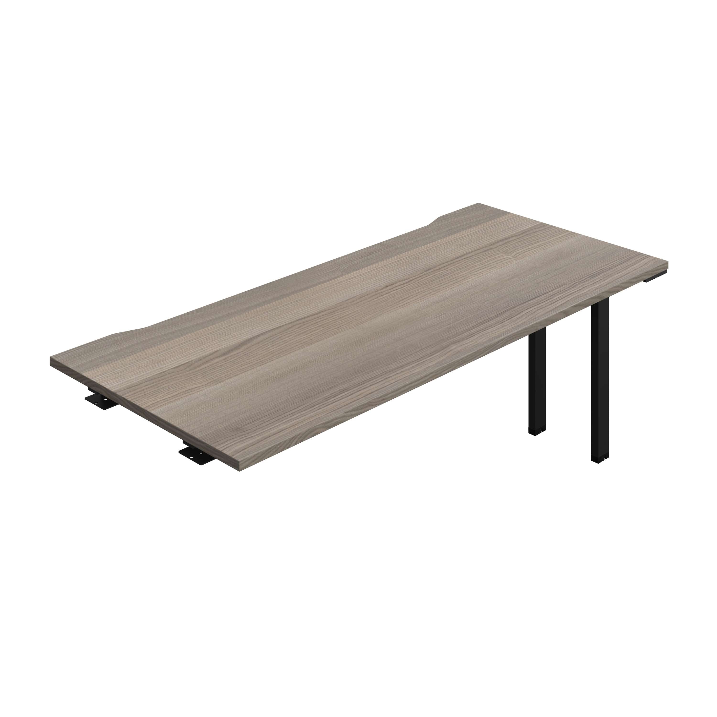 Synergy Bench Extension with Cut Out: 1 Person (FSC) : 1800 | 800 | Grey Oak/Black