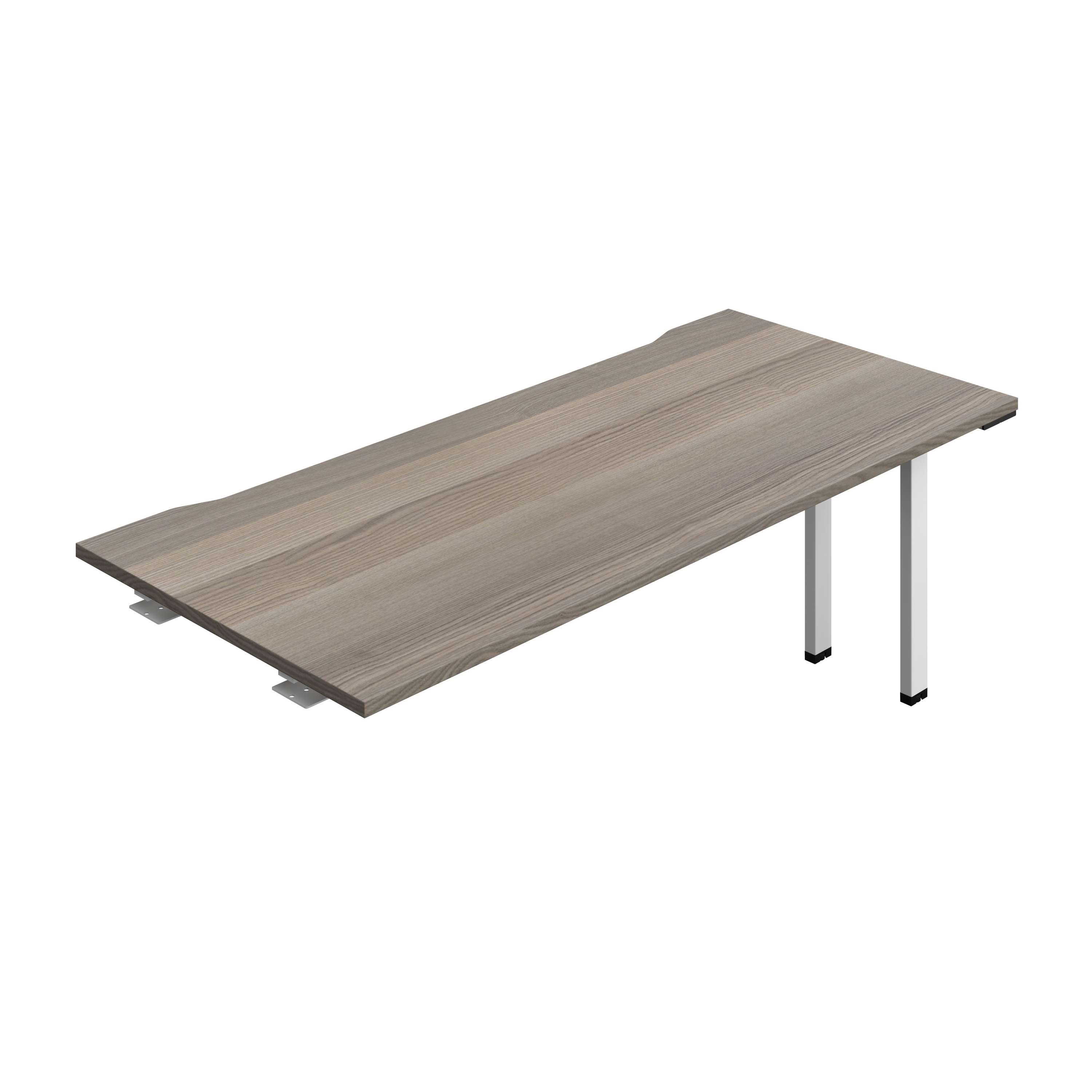 Synergy Bench Extension with Cut Out: 1 Person (FSC) : 1800 | 800 | Grey Oak/White