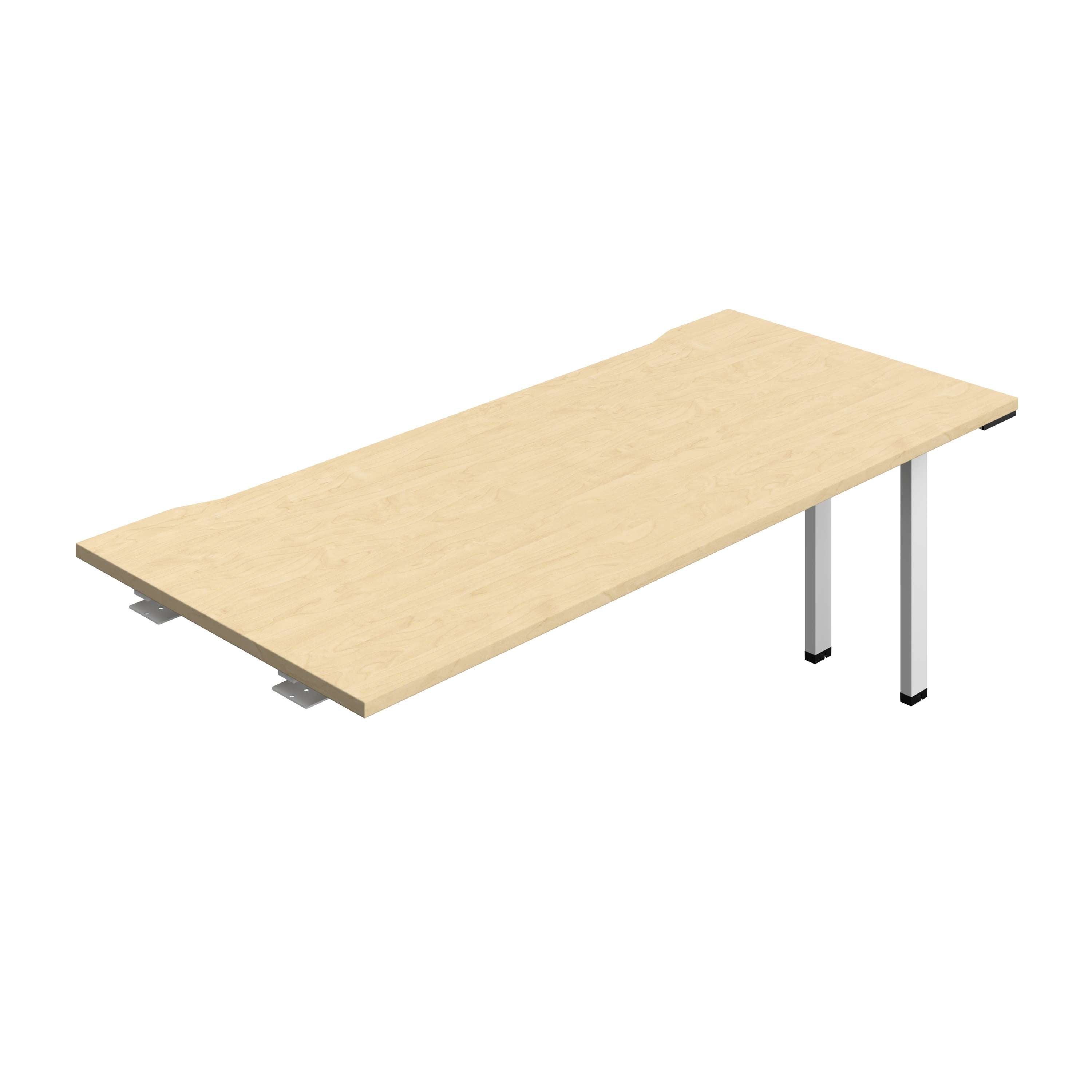 Synergy Bench Extension with Cut Out: 1 Person (FSC) : 1800 | 800 | Maple/White