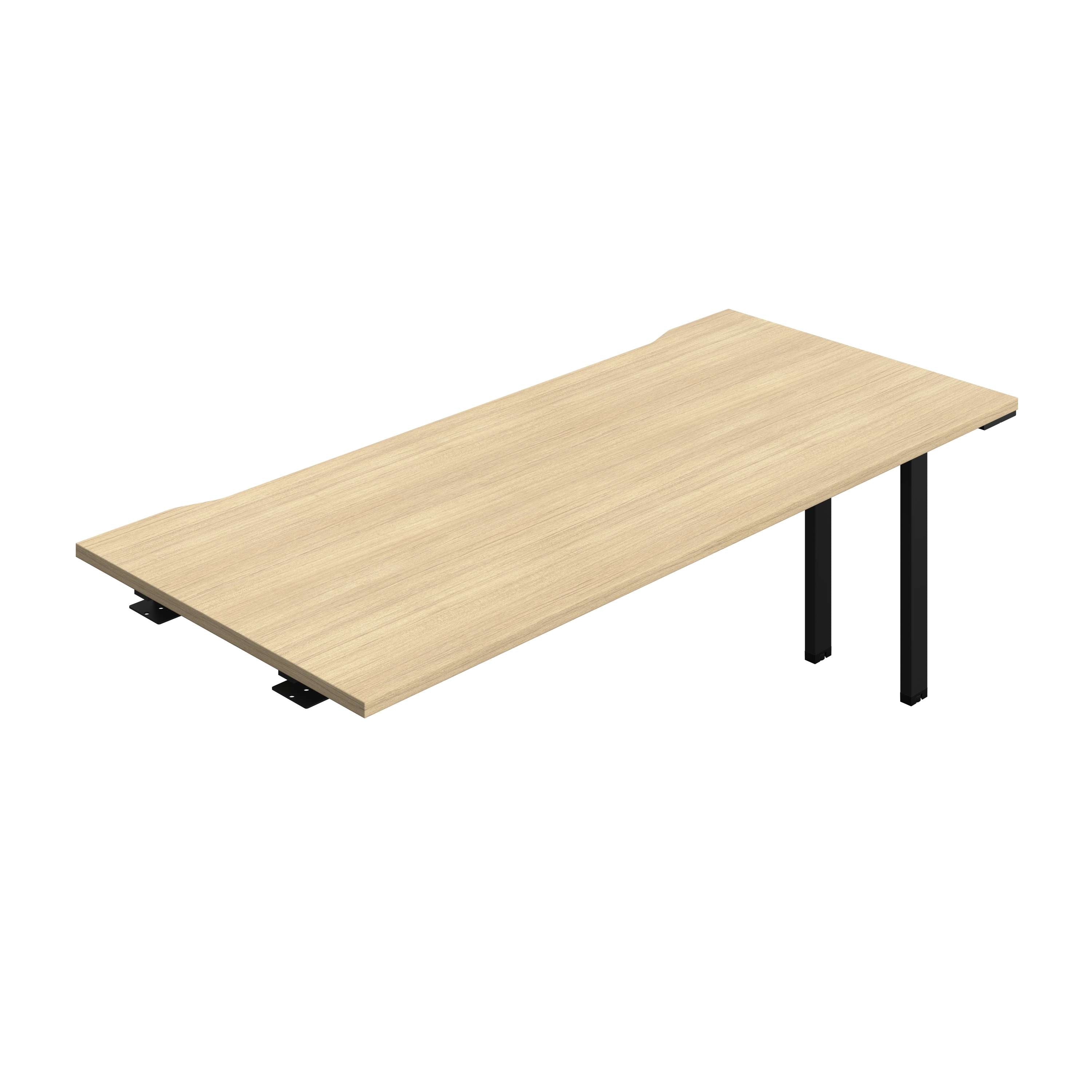 Synergy Bench Extension with Cut Out: 1 Person (FSC) : 1800 | 800 | Nova Oak/Black