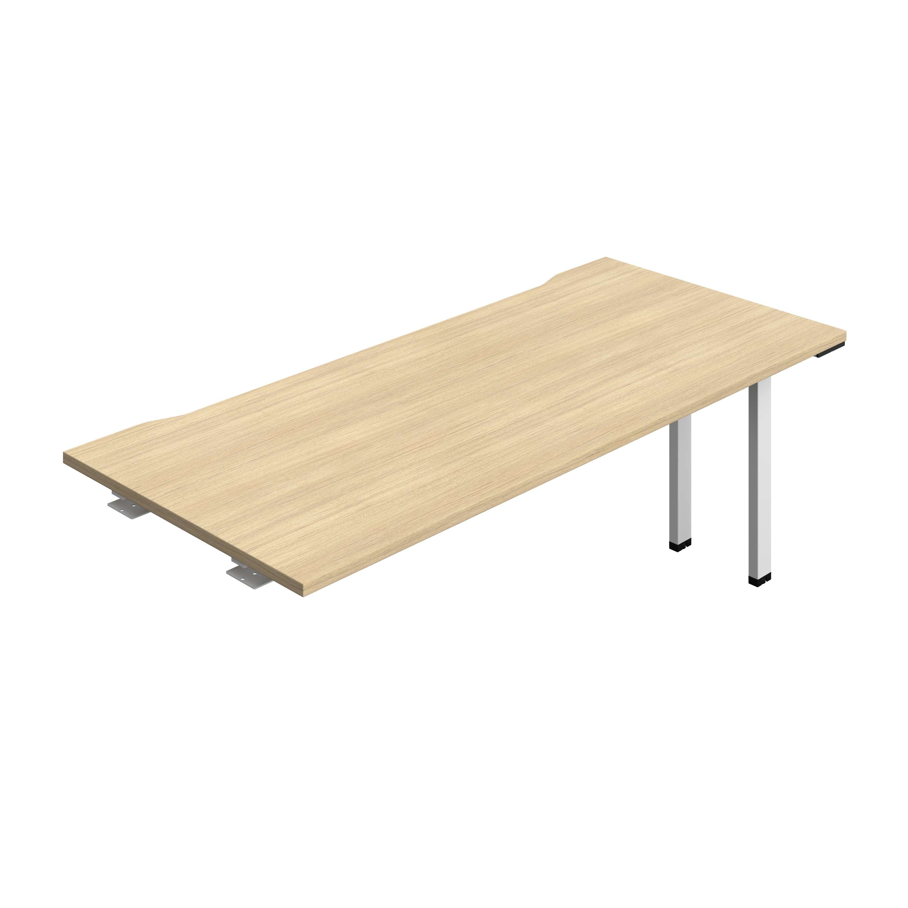 Synergy Bench Extension with Cut Out: 1 Person (FSC) : 1800 | 800 | Nova Oak/White