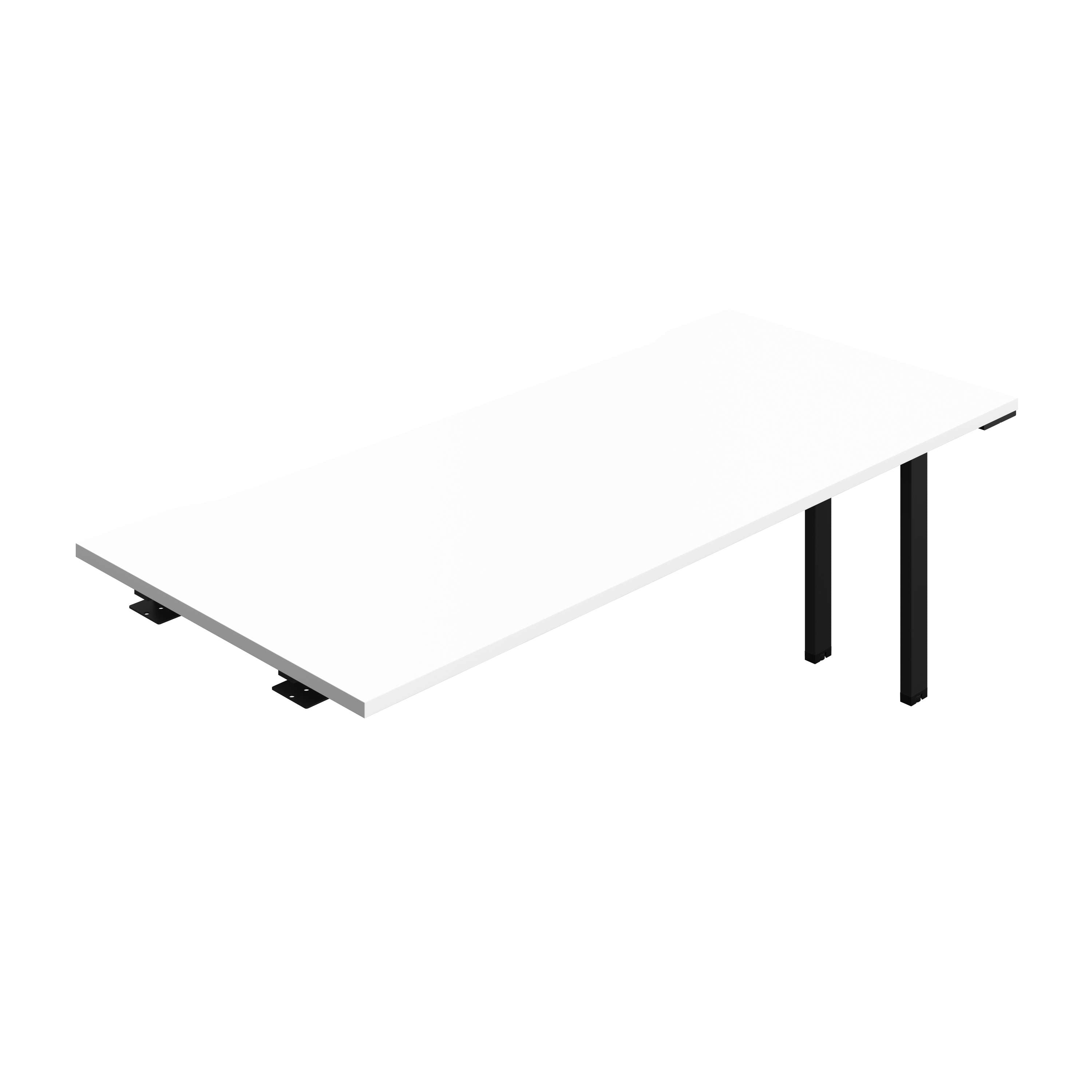 Synergy Bench Extension with Cut Out: 1 Person (FSC) : 1800 | 800 | White/Black