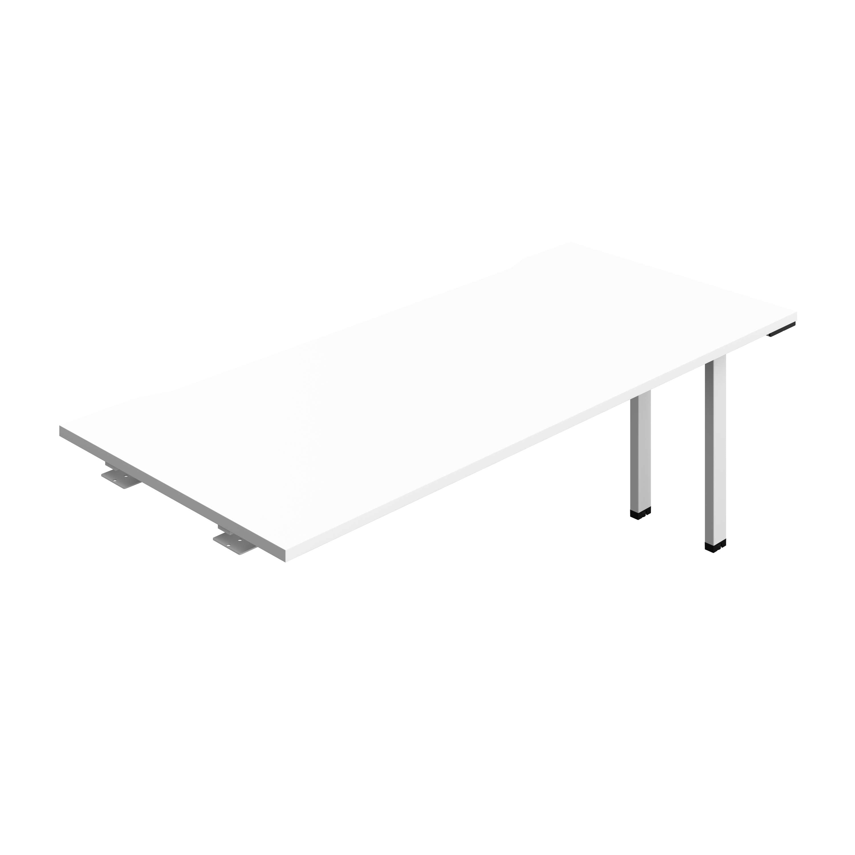 Synergy Bench Extension with Cut Out: 1 Person (FSC) : 1800 | 800 | White/White