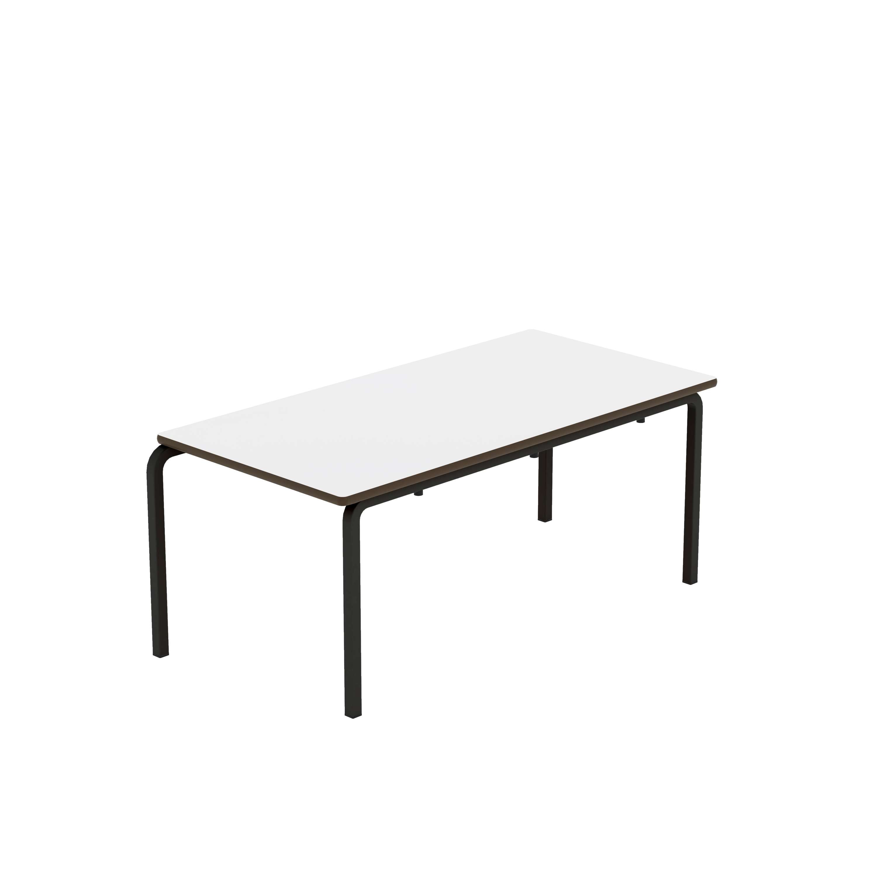 Titan Crush Bent Frame Table | 1100x550x460 | White/Black