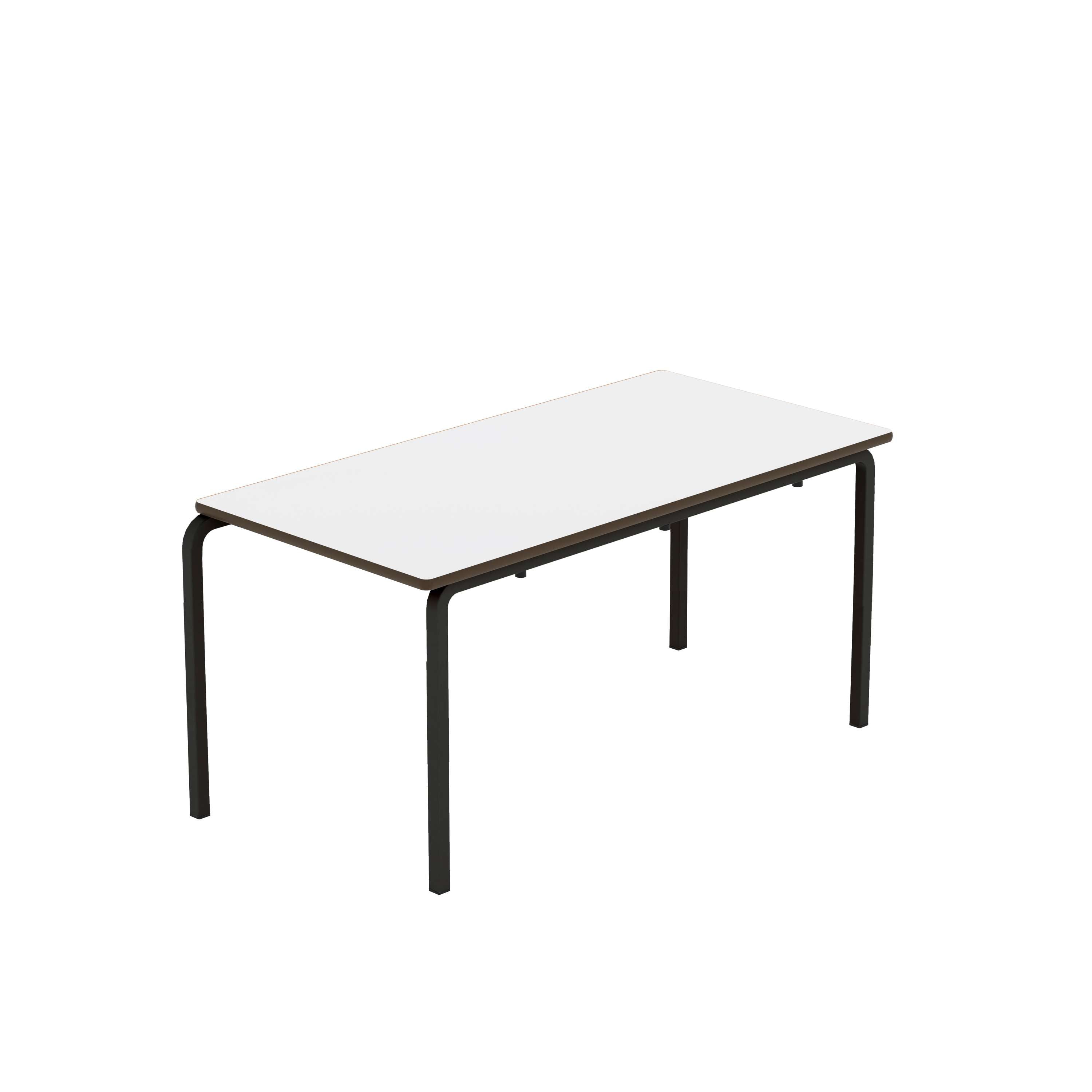Titan Crush Bent Frame Table | 1100x550x530 | White/Black