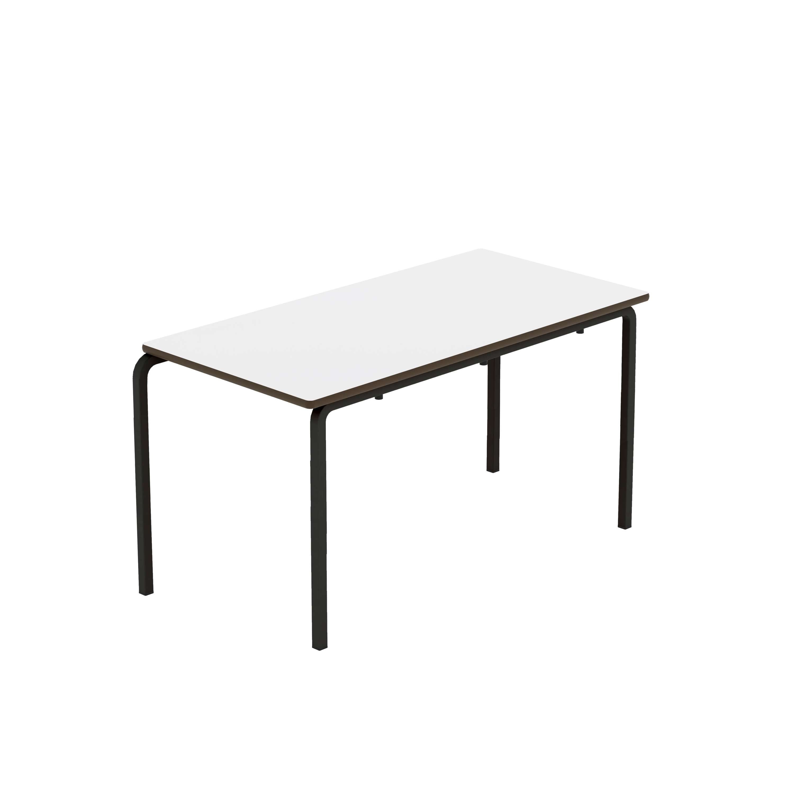 Titan Crush Bent Frame Table | 1100x550x590 | White/Black
