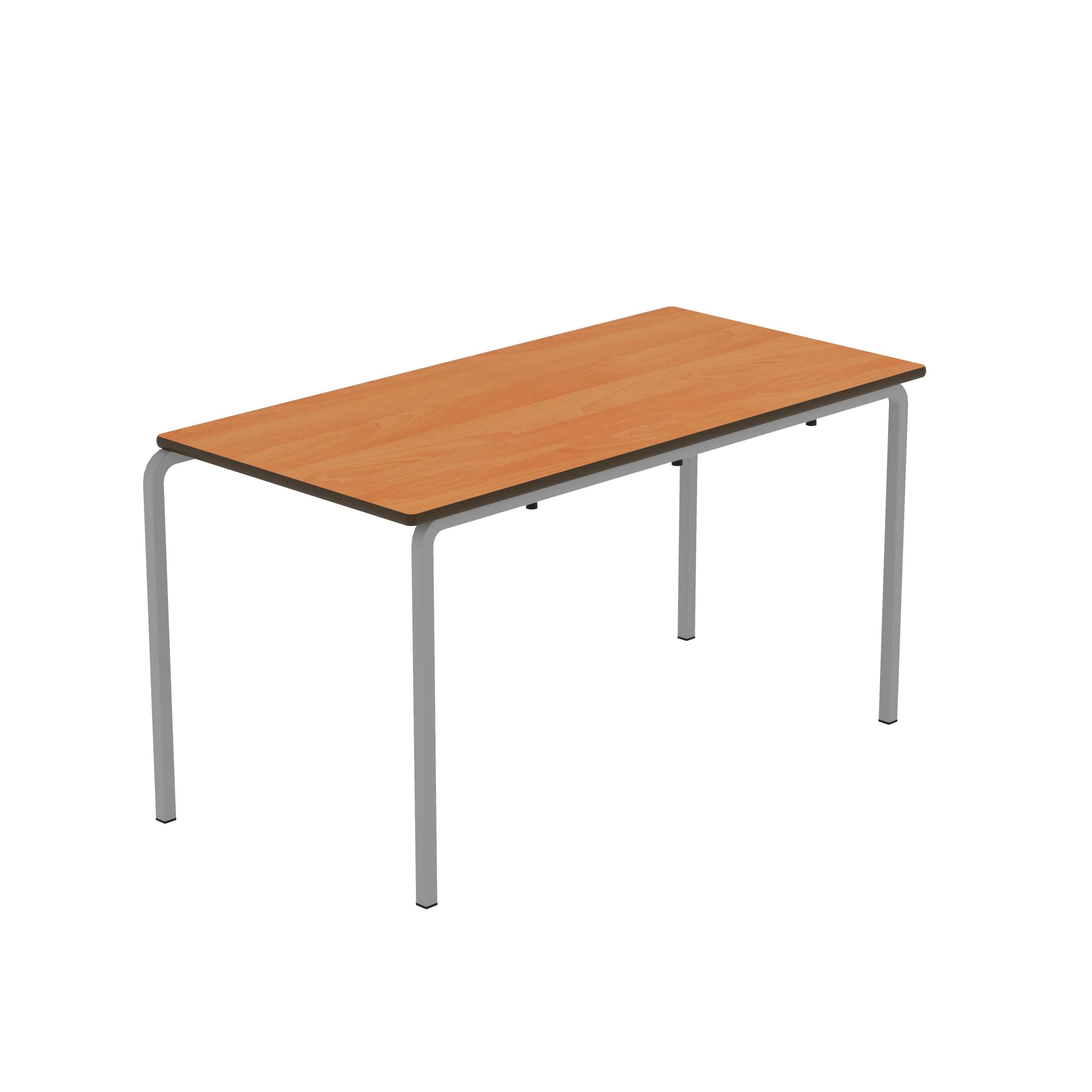 Titan Crush Bent Frame Table | 1200x600x640 | Beech/Grey