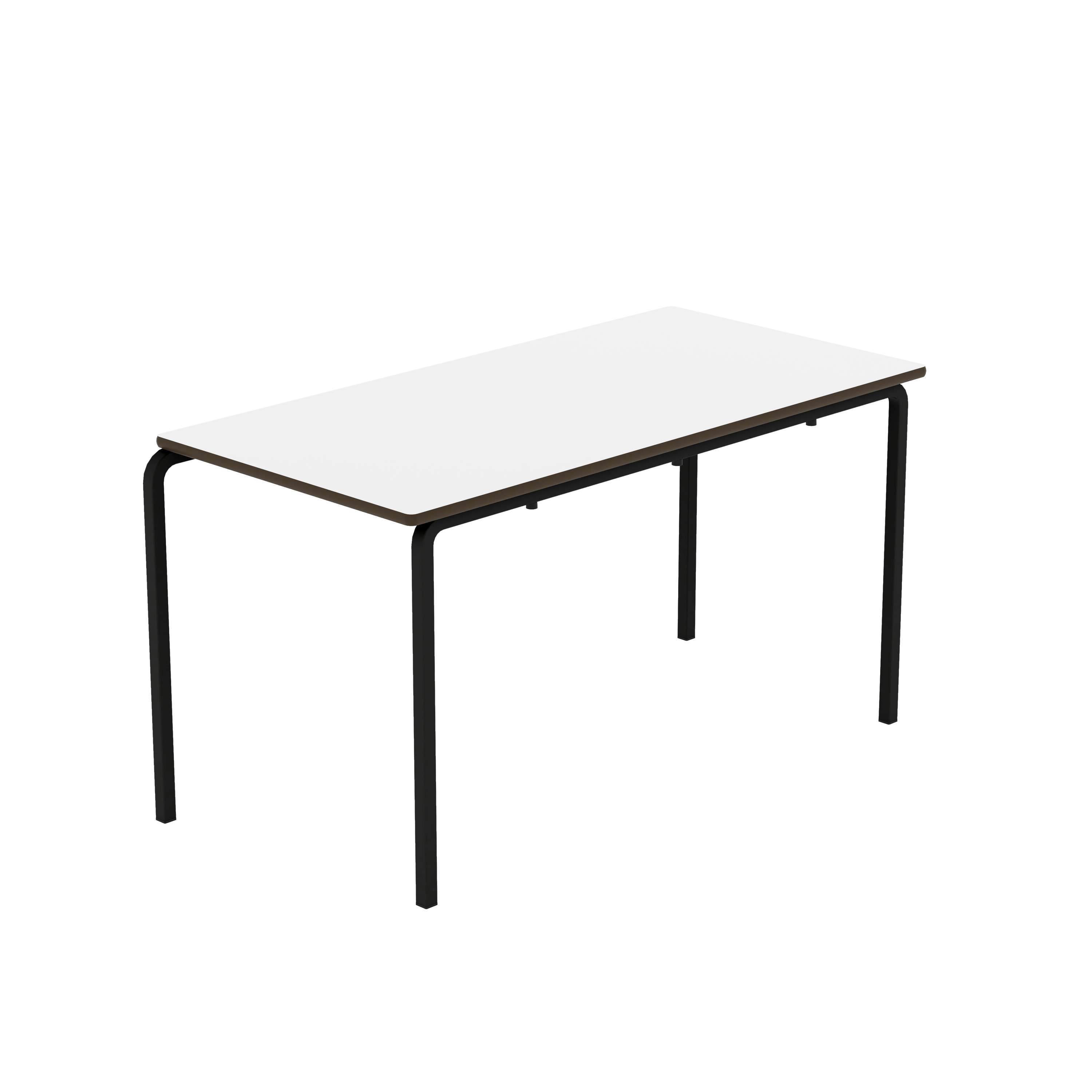 Titan Crush Bent Frame Table | 1200x600x640 | White/Black