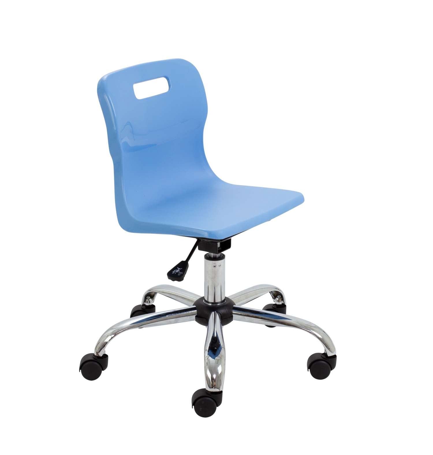 Titan Swivel Junior Chair with Chrome Base and Castors