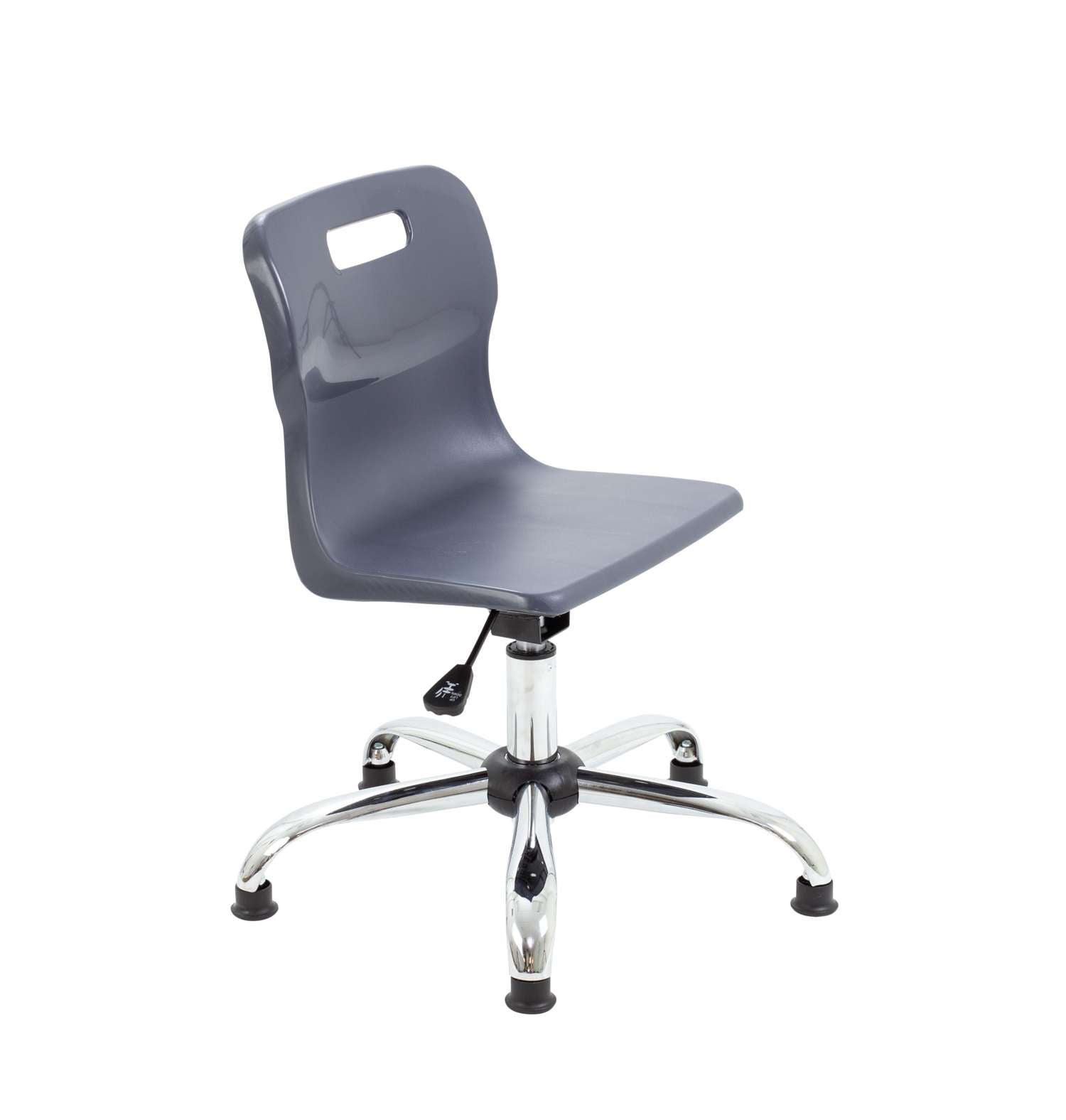 Titan Swivel Junior Chair with Chrome Base and Glides