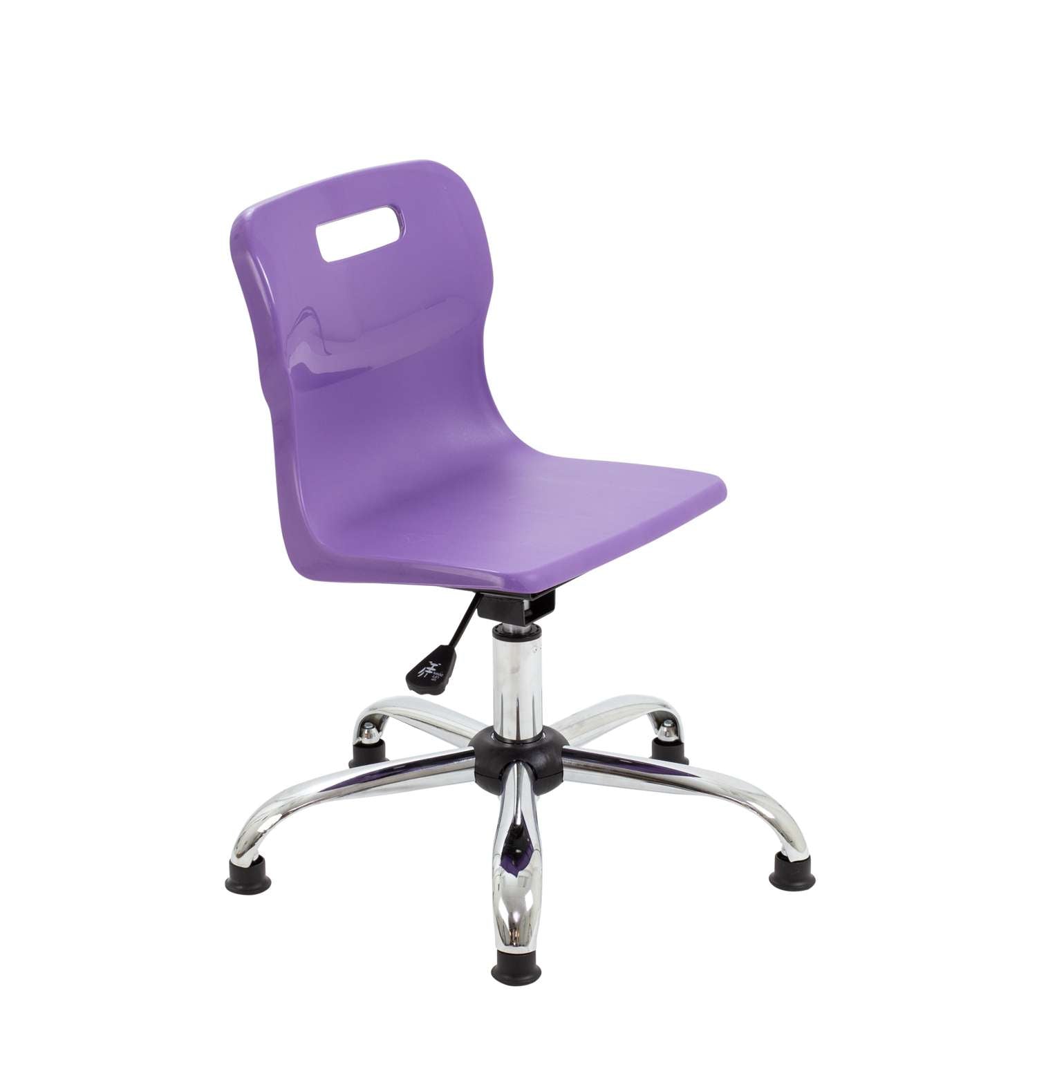 Titan Swivel Junior Chair with Chrome Base and Glides