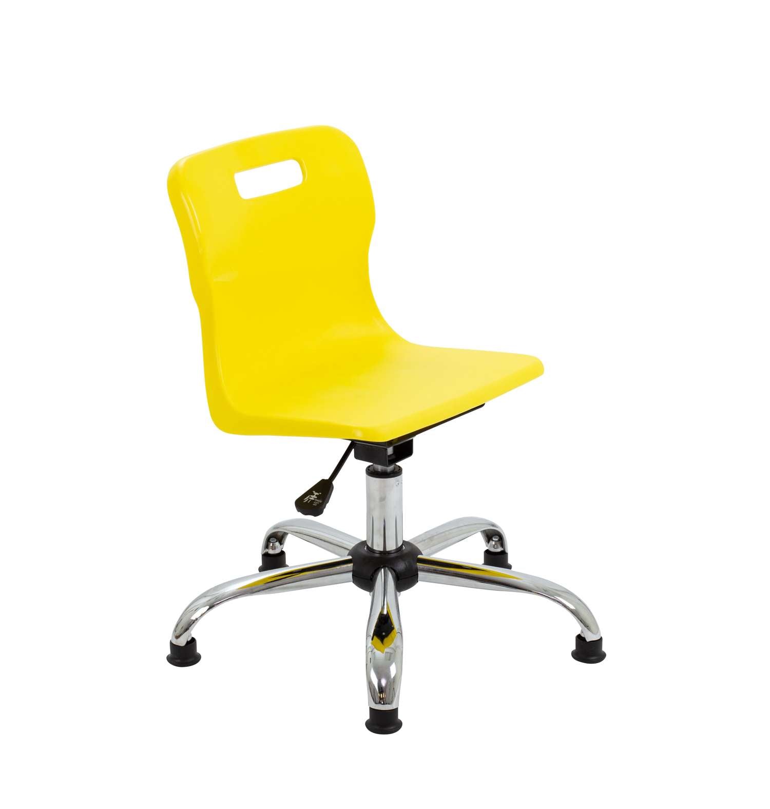 Titan Swivel Junior Chair with Chrome Base and Glides