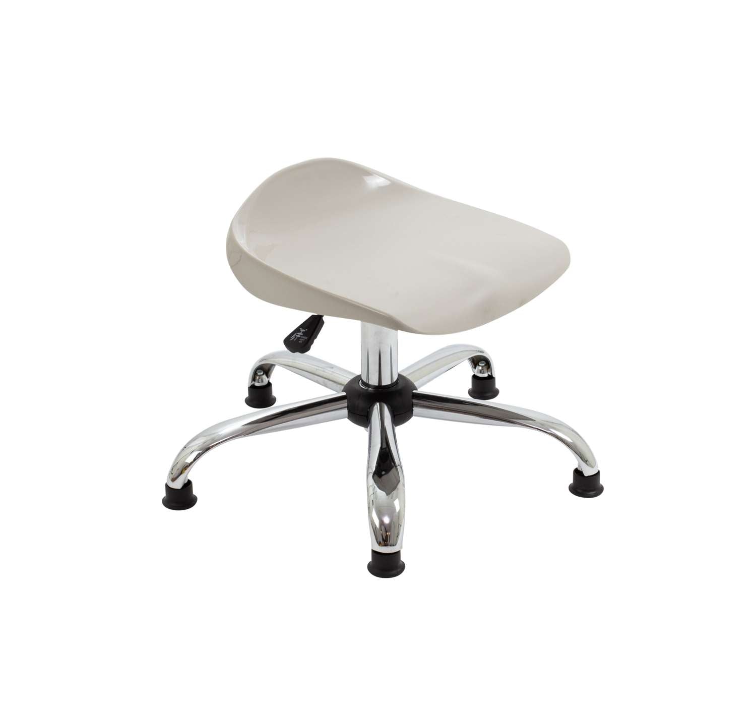 Titan Swivel Junior Stool with Chrome Base and Glides