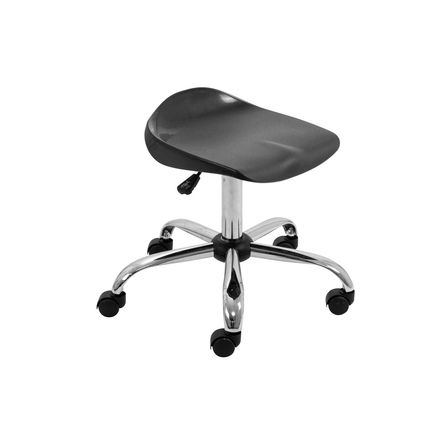 Titan Swivel Senior Stool with Chrome Base and Castors