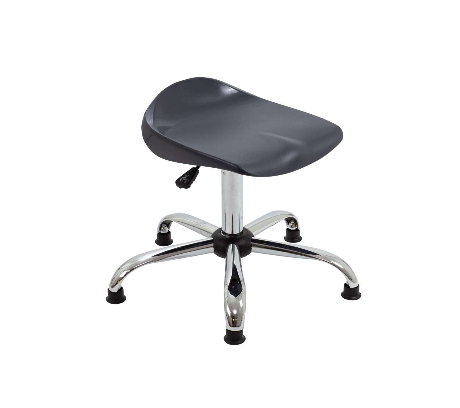 Titan Swivel Senior Stool with Chrome Base and Glides