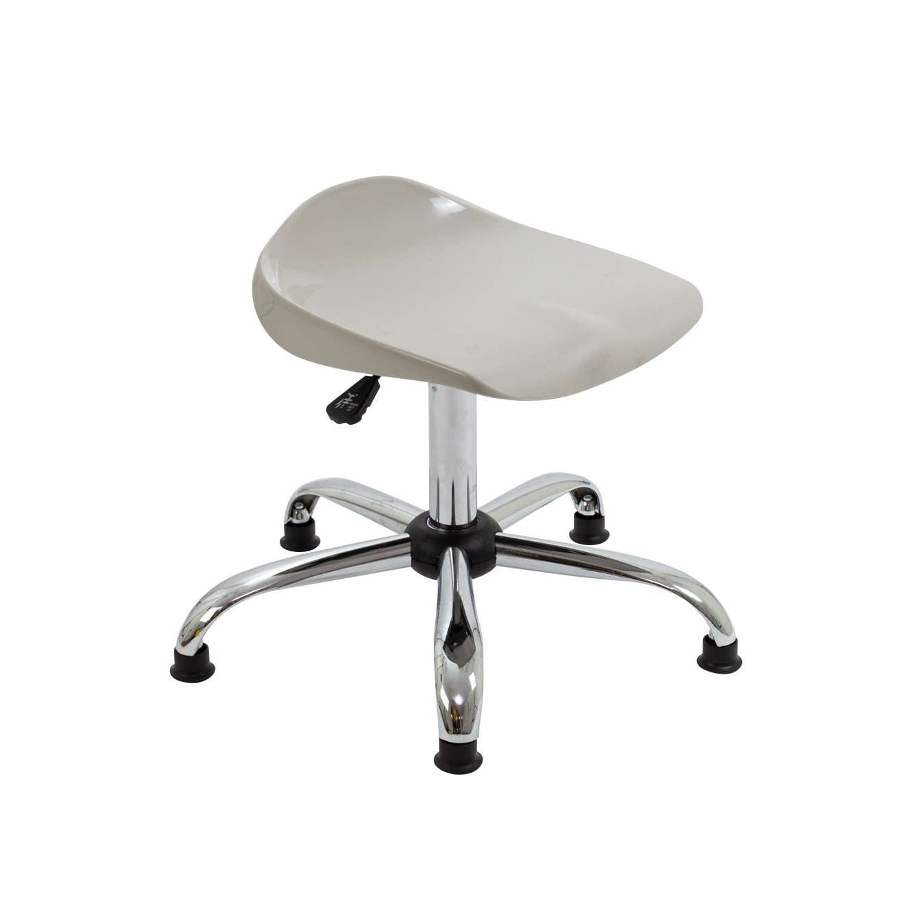 Titan Swivel Senior Stool with Chrome Base and Glides