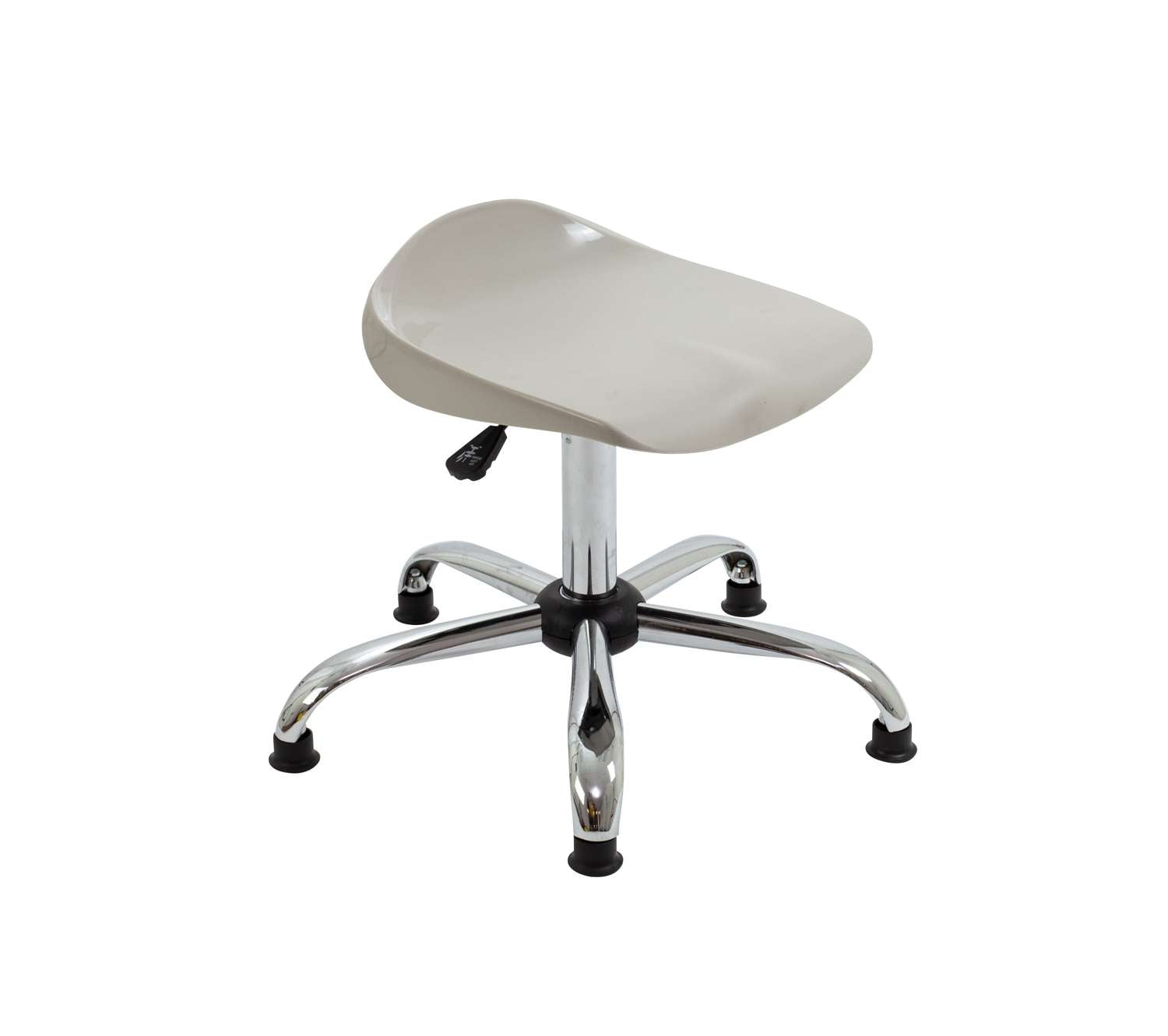 Titan Swivel Senior Stool with Chrome Base and Glides