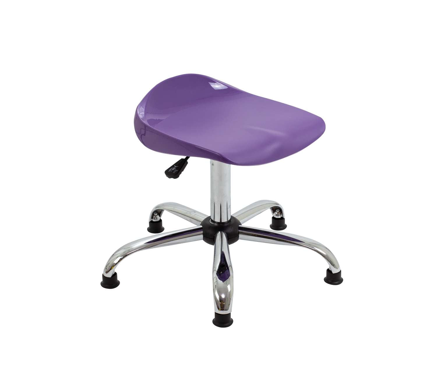 Titan Swivel Senior Stool with Chrome Base and Glides