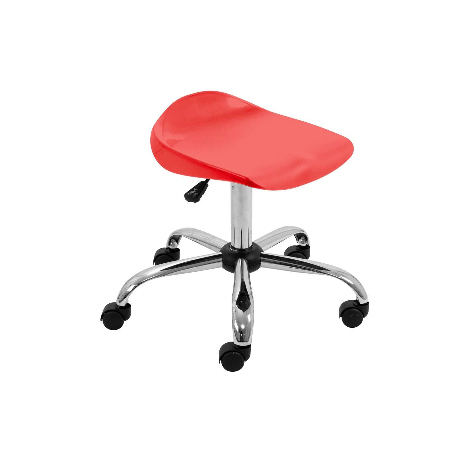 Titan Swivel Senior Stool with Chrome Base and Castors