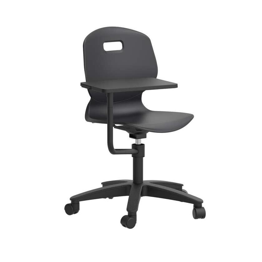 Arc Swivel Chair With Arm Tablet