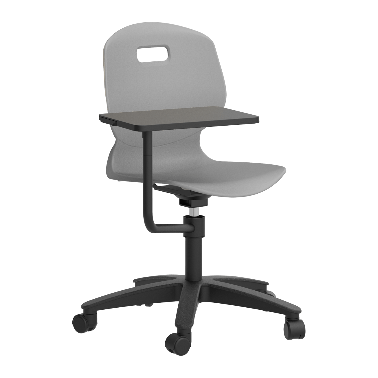 Arc Swivel Chair With Arm Tablet