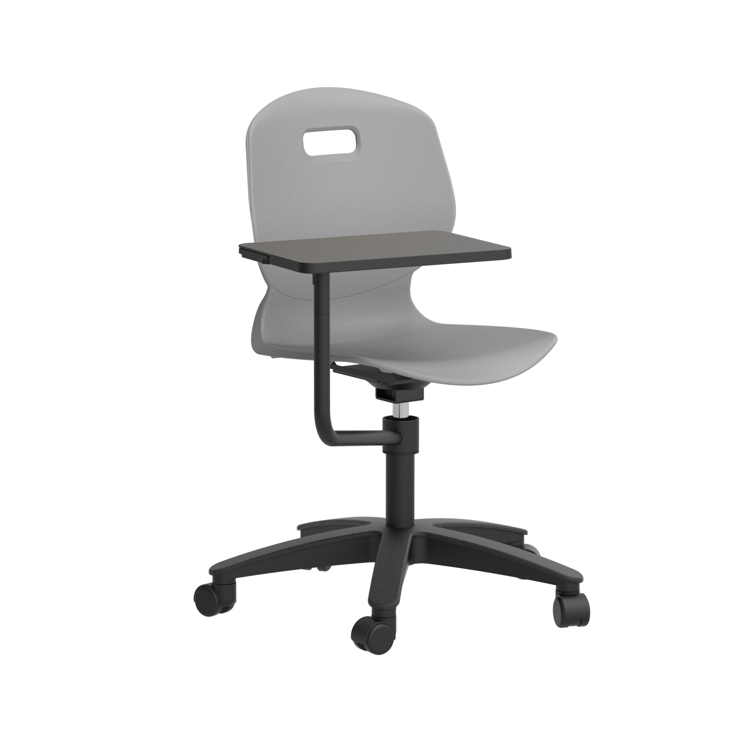 Arc Swivel Chair With Arm Tablet