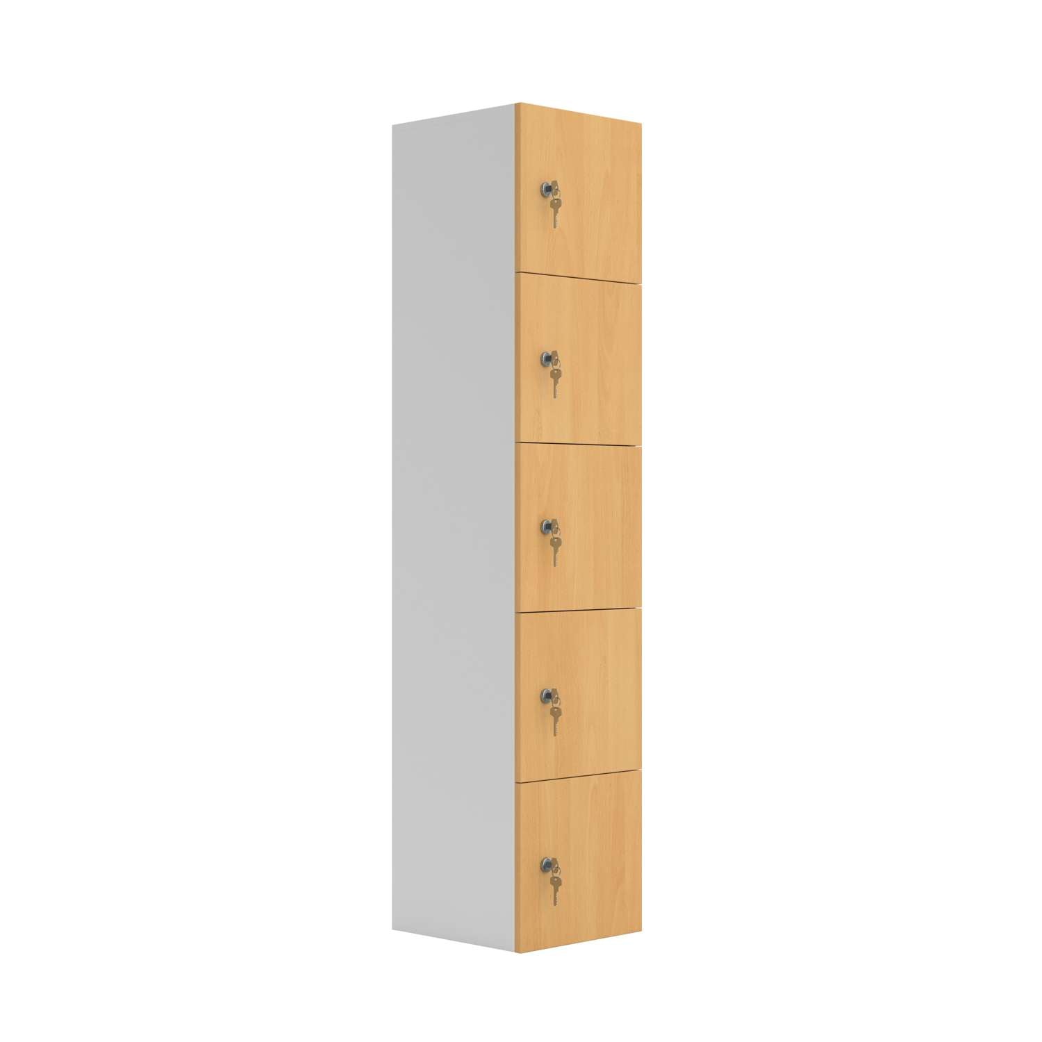 Five Door Unit Complete With Shelf, Coat Hooks, Cam Lock (FSC)