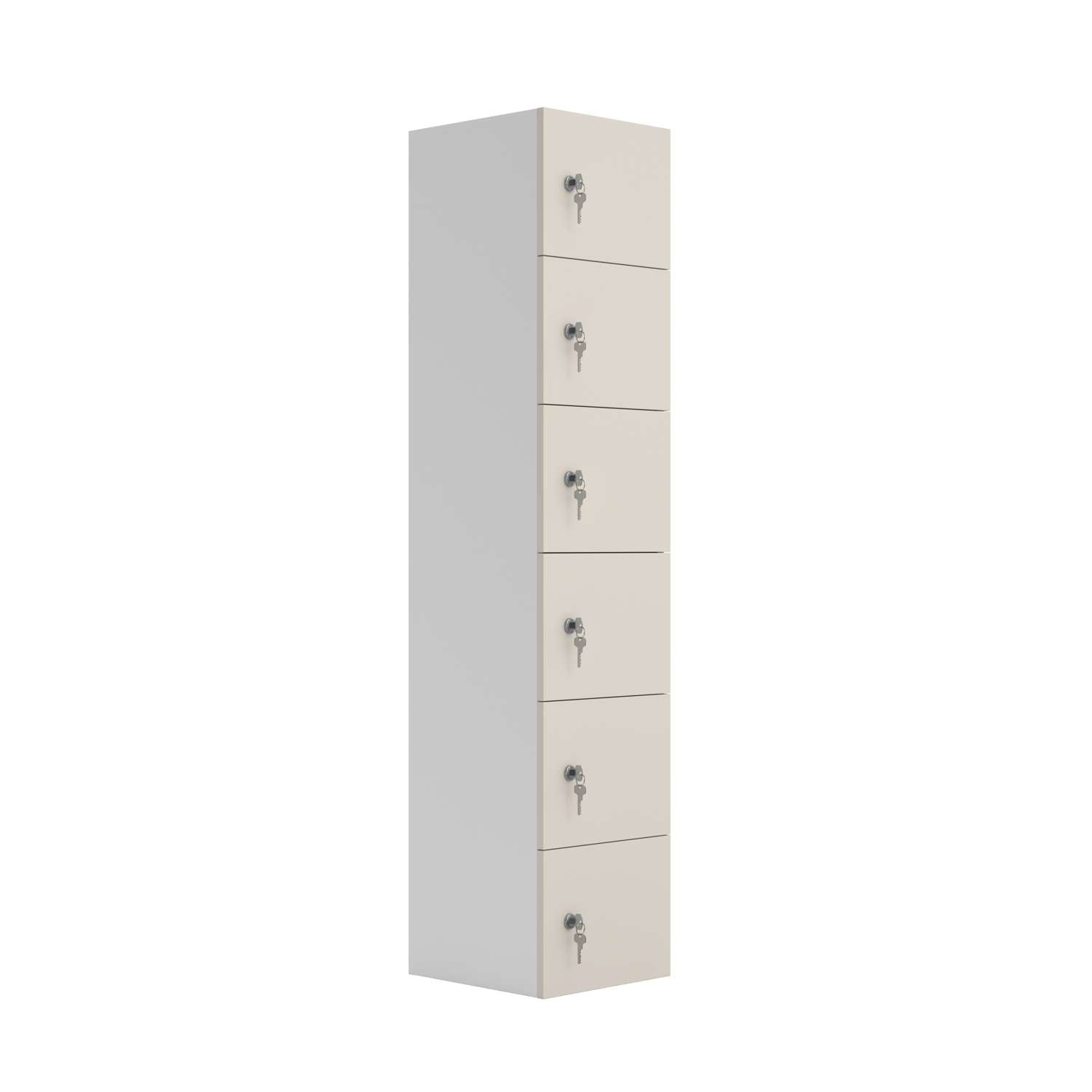 Six Door Unit Complete With Shelf, Coat Hooks, Cam Lock (FSC)