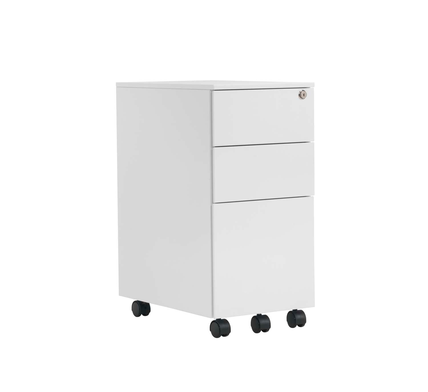 Pedestal Slimline 3 Drawer Steel