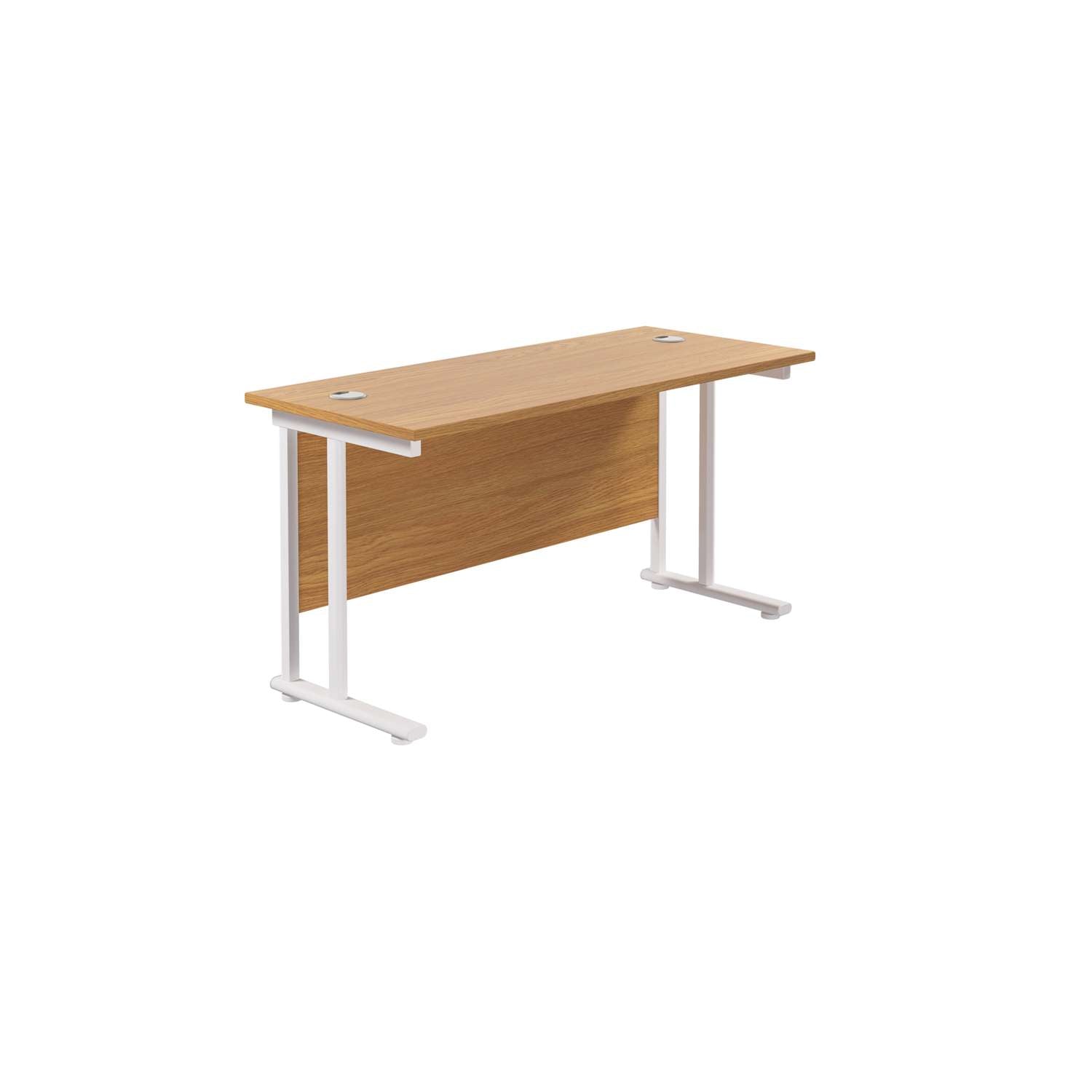 Twin Upright Rectangular Desk: 600mm Deep (FSC)